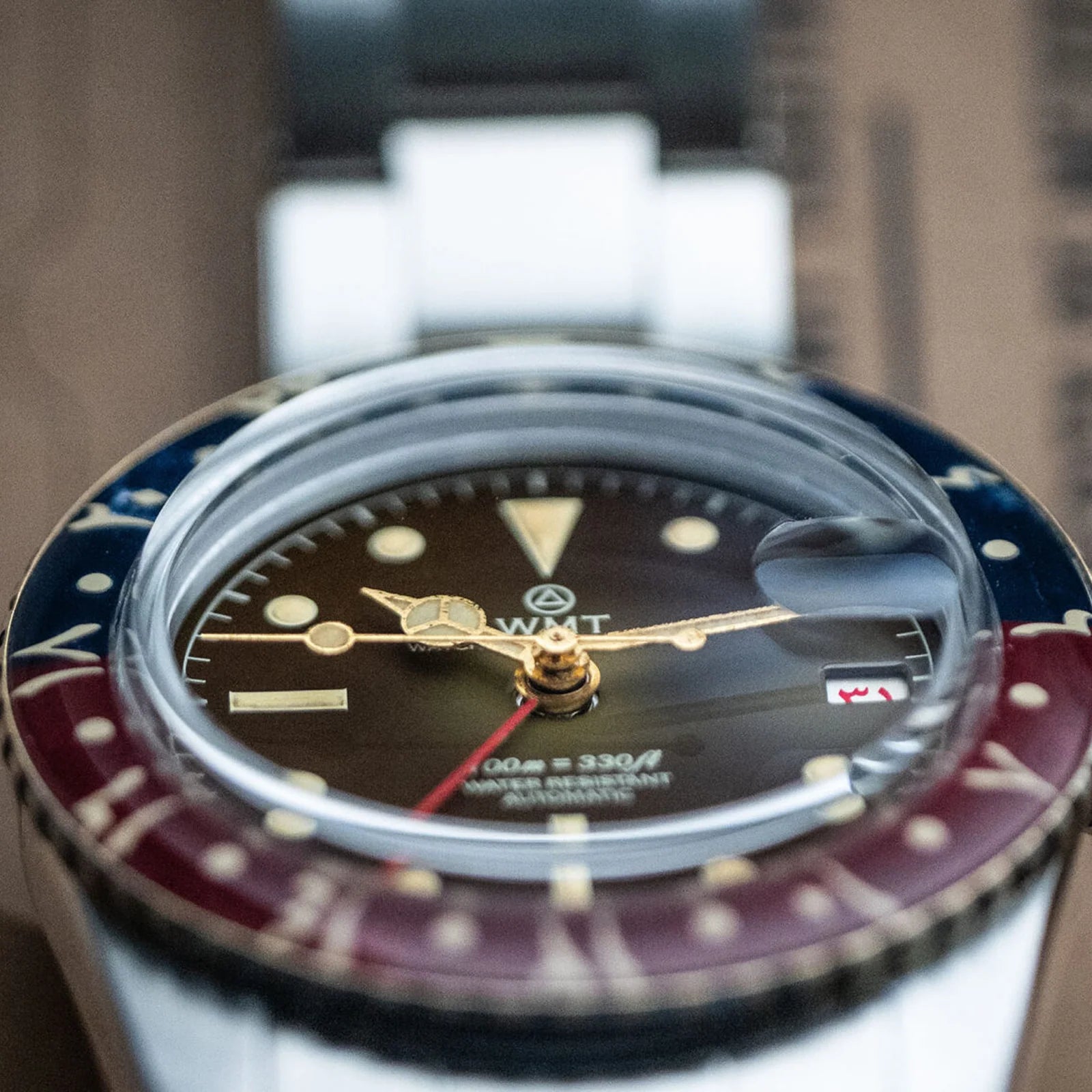 Panton MKII – Brown Dial/ Brass Bezel Aged Edition - WMT-AB057 WMT