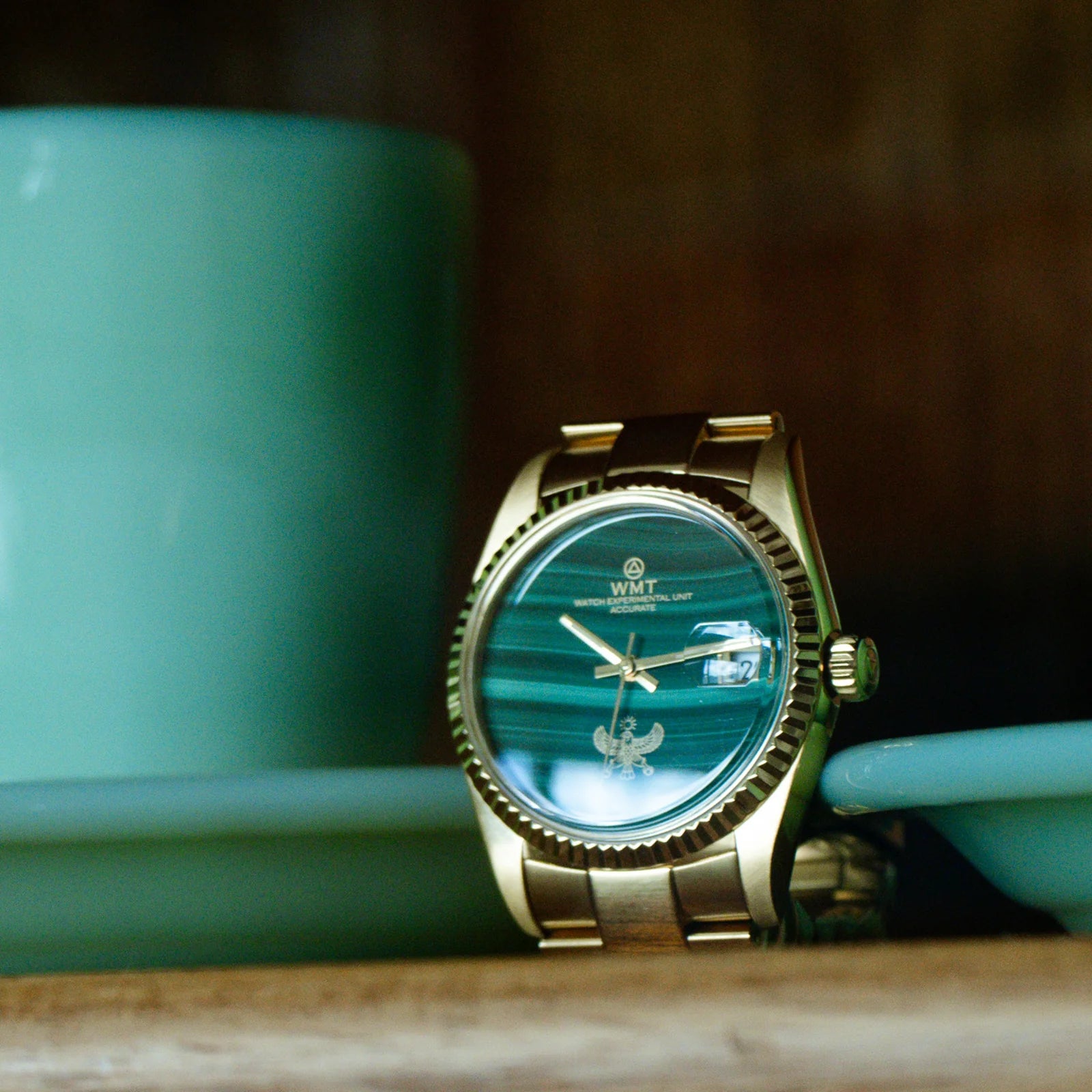 Cabochon - Malachite Stone/ Falcon/ Gold Plating Edition WMT-AB050 WMT