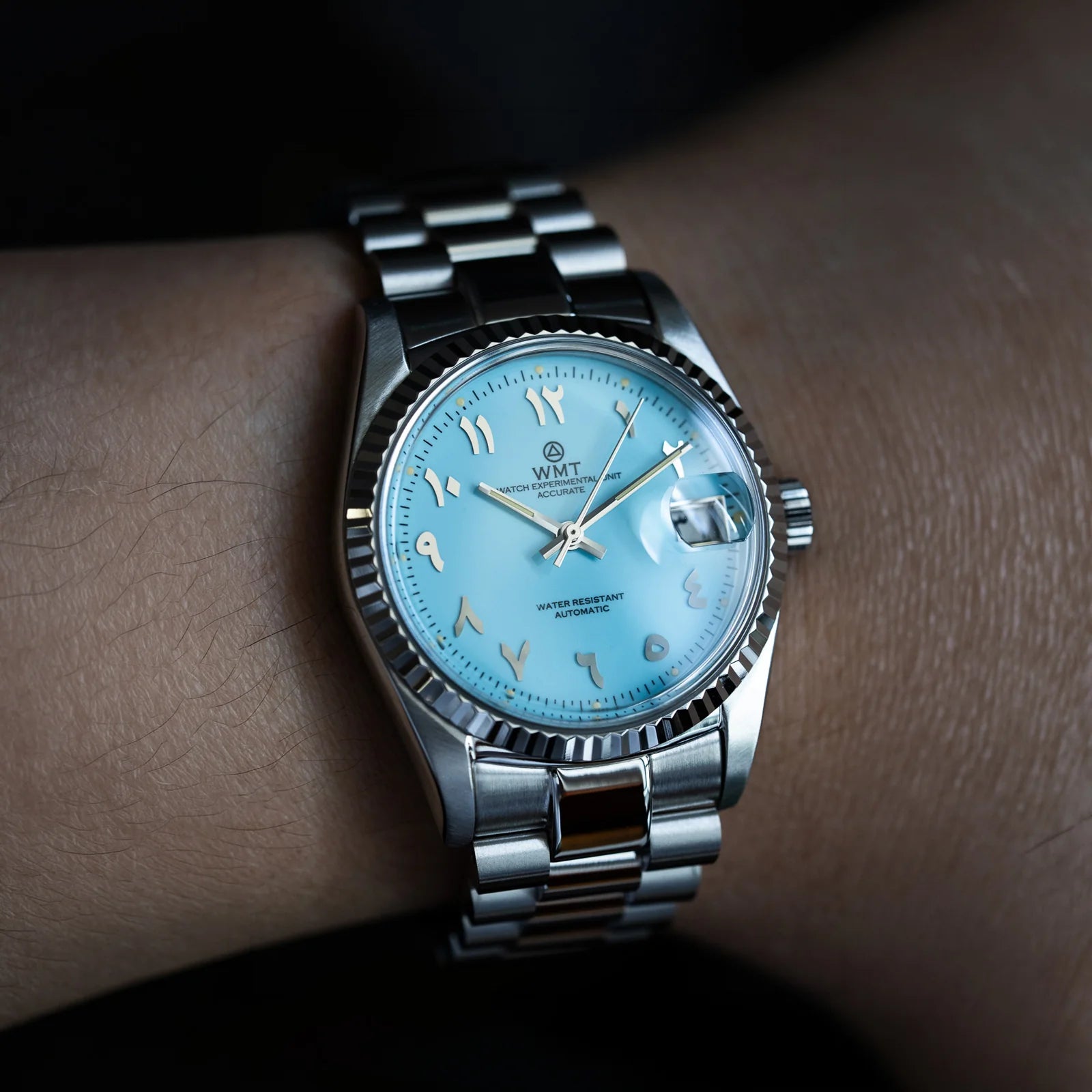 Cabochon – Arabic Numerals Edition/ Glossy Sky Blue Dial/ Limited 50pcs WMT-AB083 WMT