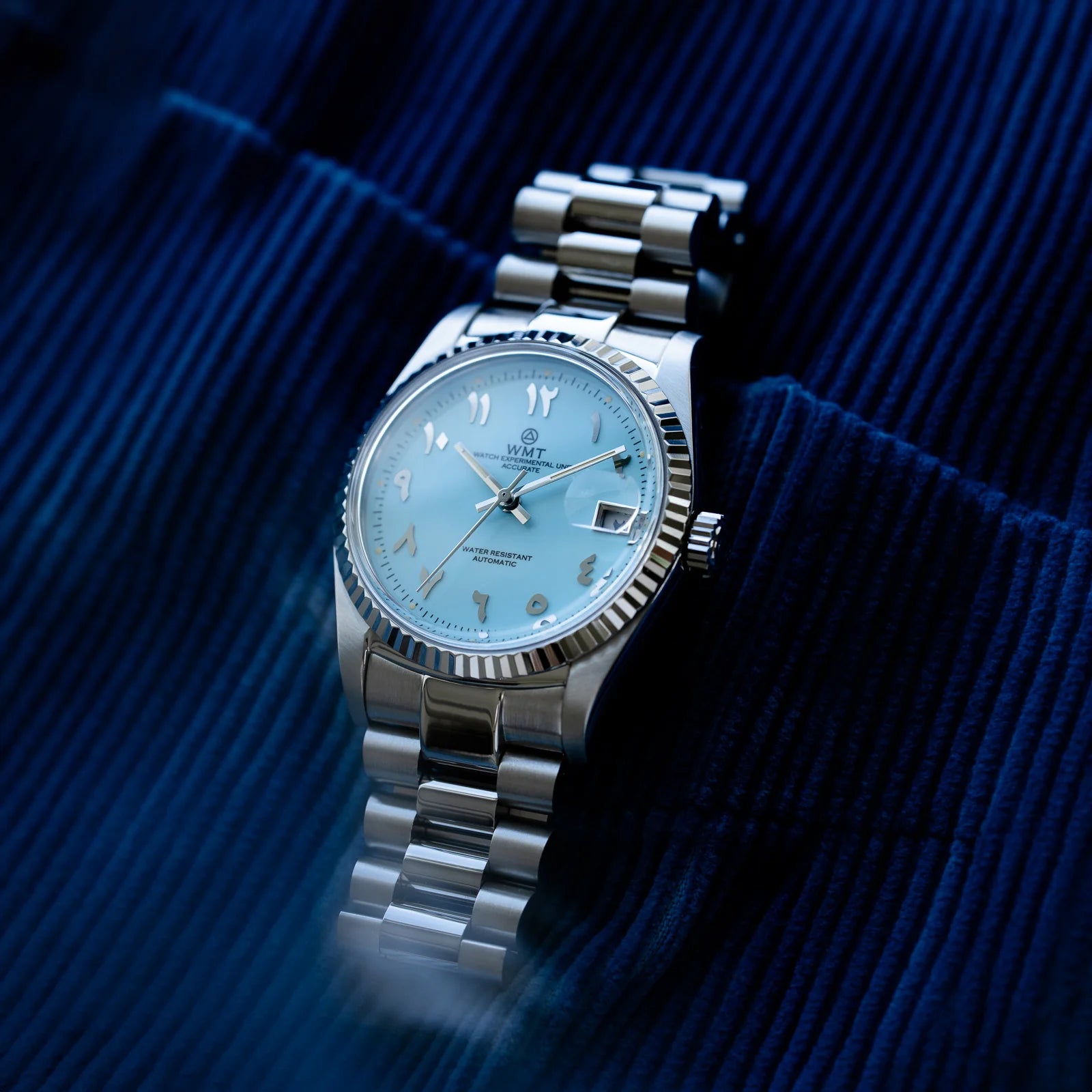 Cabochon – Arabic Numerals Edition/ Glossy Sky Blue Dial/ Limited 50pcs WMT-AB083 WMT