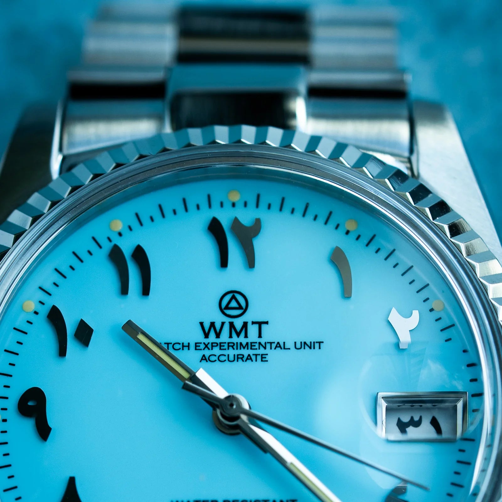 Cabochon – Arabic Numerals Edition/ Glossy Sky Blue Dial/ Limited 50pcs WMT-AB083 WMT