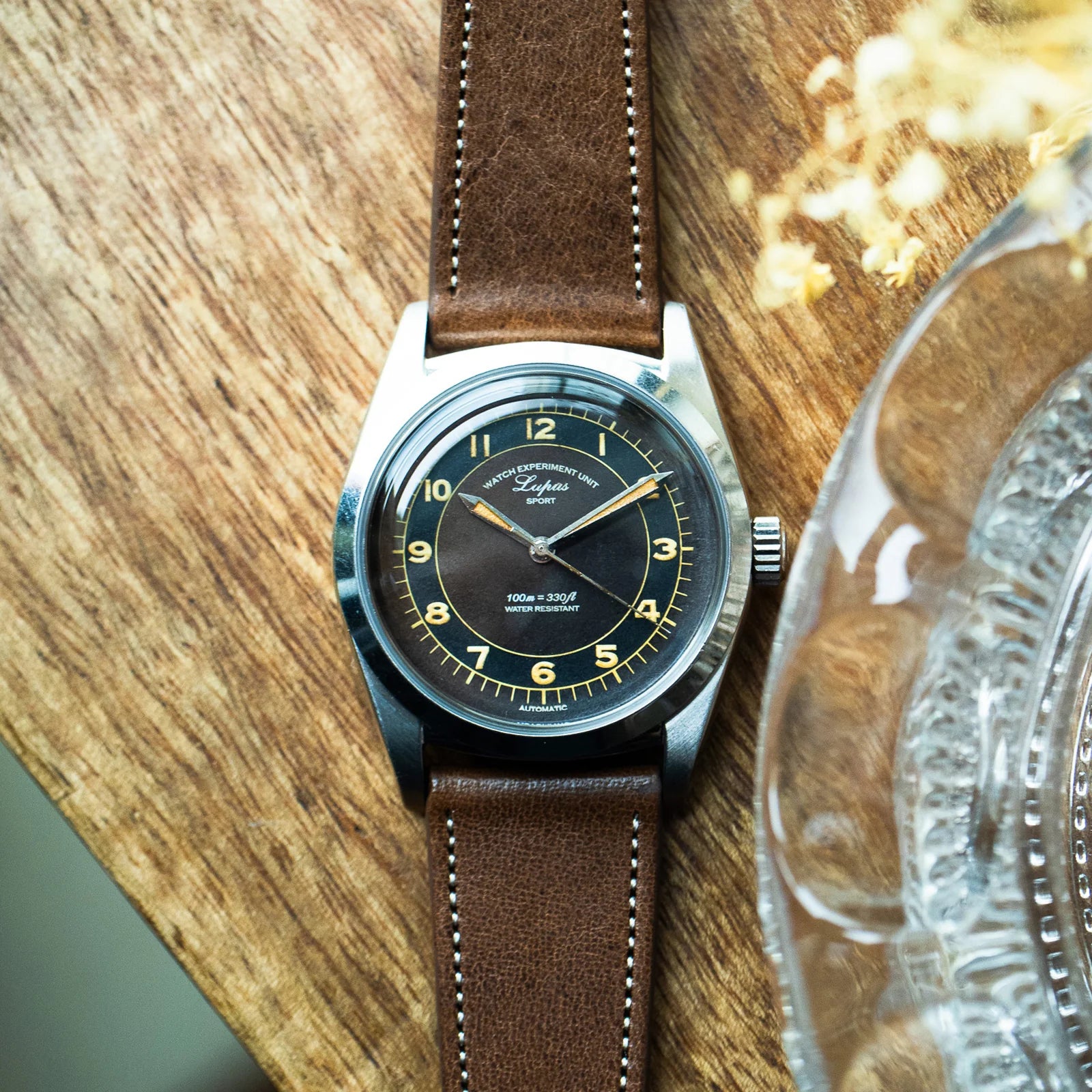 Lupas - Tropical Dial/ Aged- Limited Edition/ Metal Bracelet + Leather Strap Set WMT-AB070 WMT