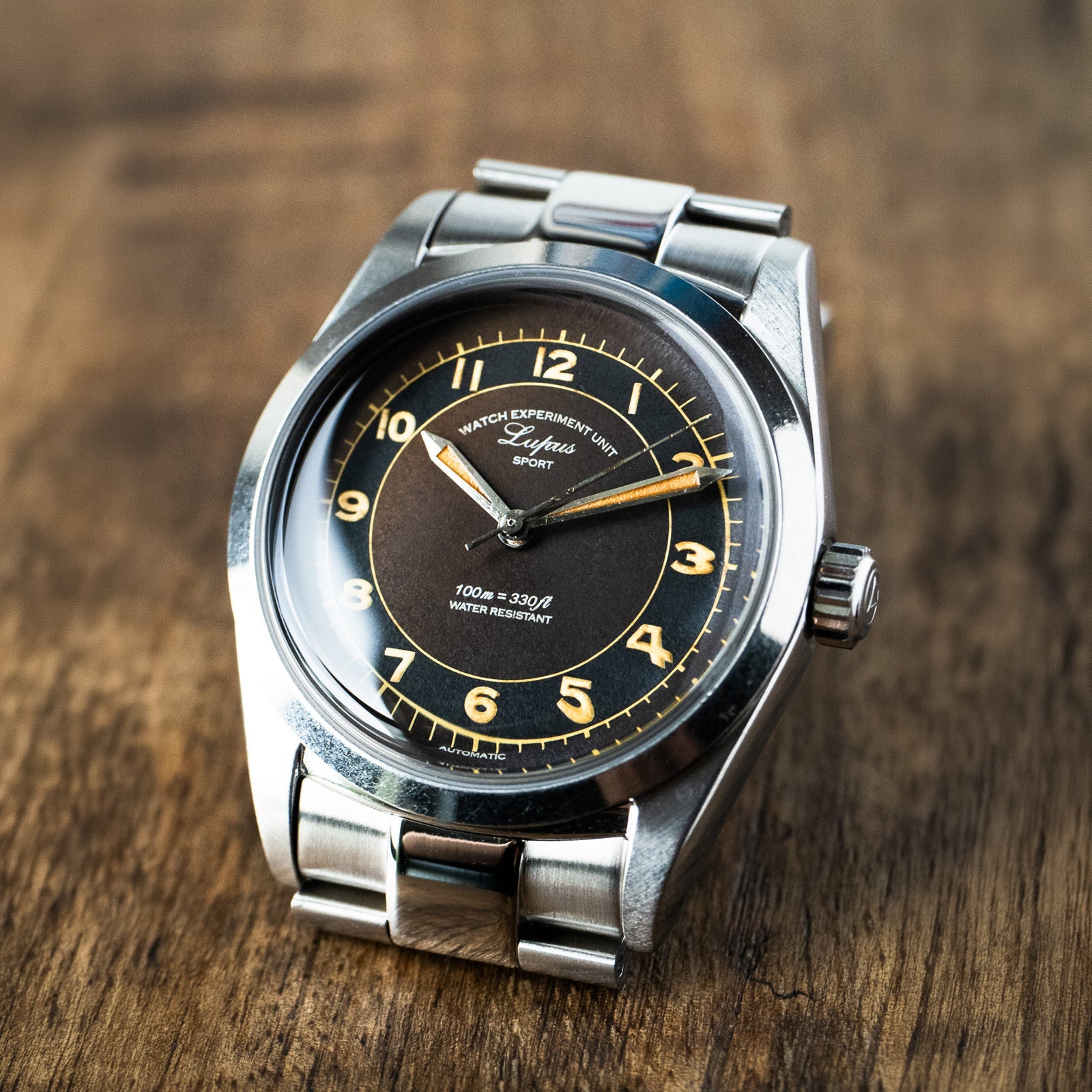 Lupas - Tropical Dial/ Aged- Limited Edition/ Metal Bracelet + Leather Strap Set WMT-AB070 WMT