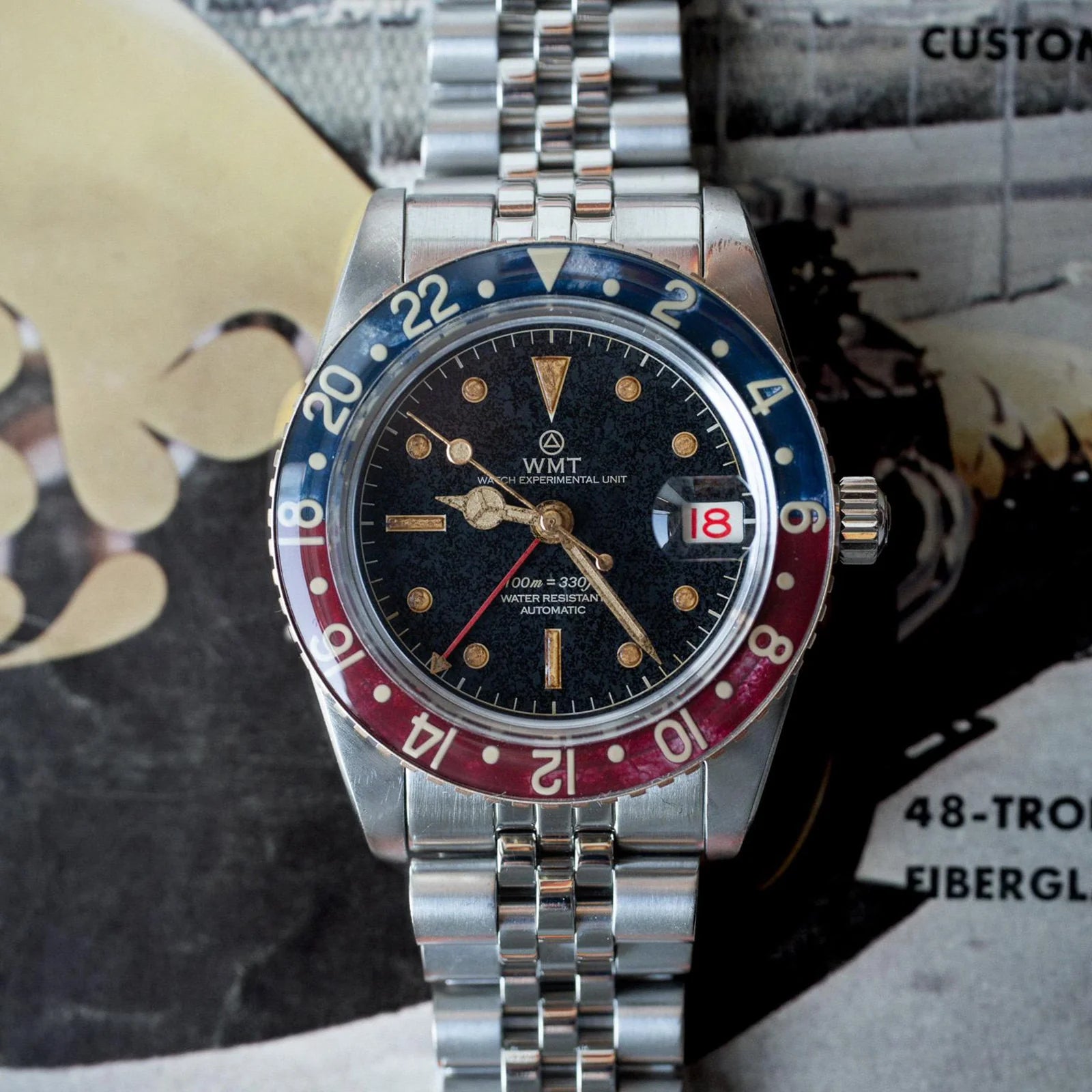 Panton MKII - Black Dial/ Heavy Aged WMT-AB012 WMT