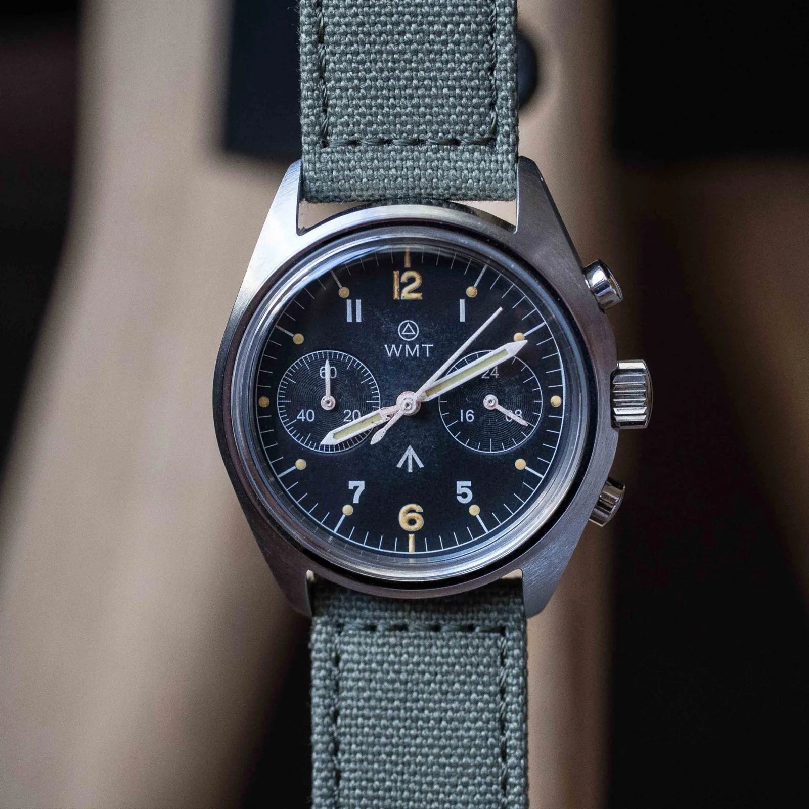 Royal Air Force - Aged Edition/ (Military Green Canvas Strap + Military Green Nato Strap) WMT-AB016 WMT