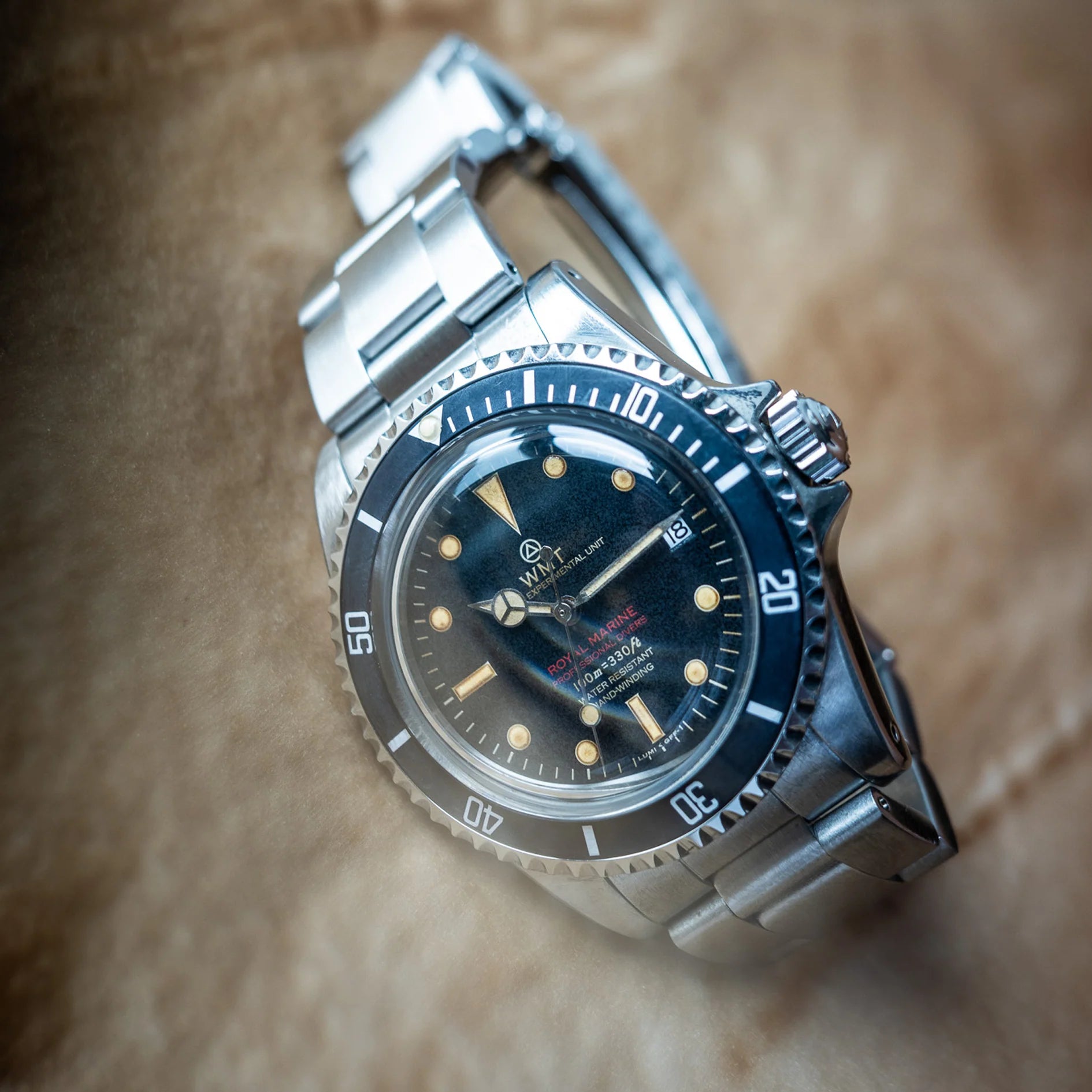 Royal Marine – Black Dial/ Heavy Aged Edition WMT-AB089 Waldhoff