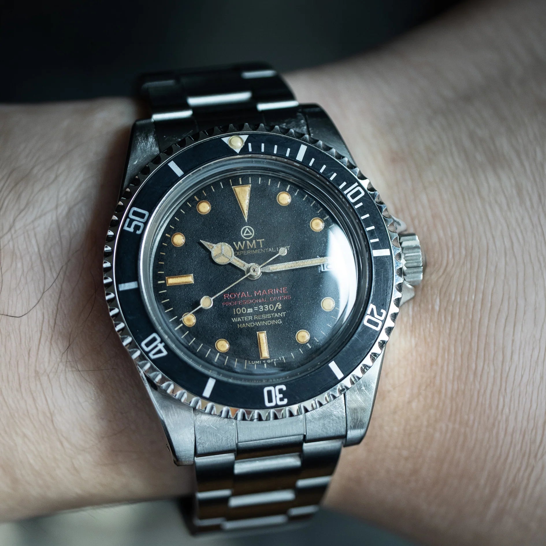 Royal Marine – Black Dial/ Heavy Aged Edition WMT-AB089 Waldhoff