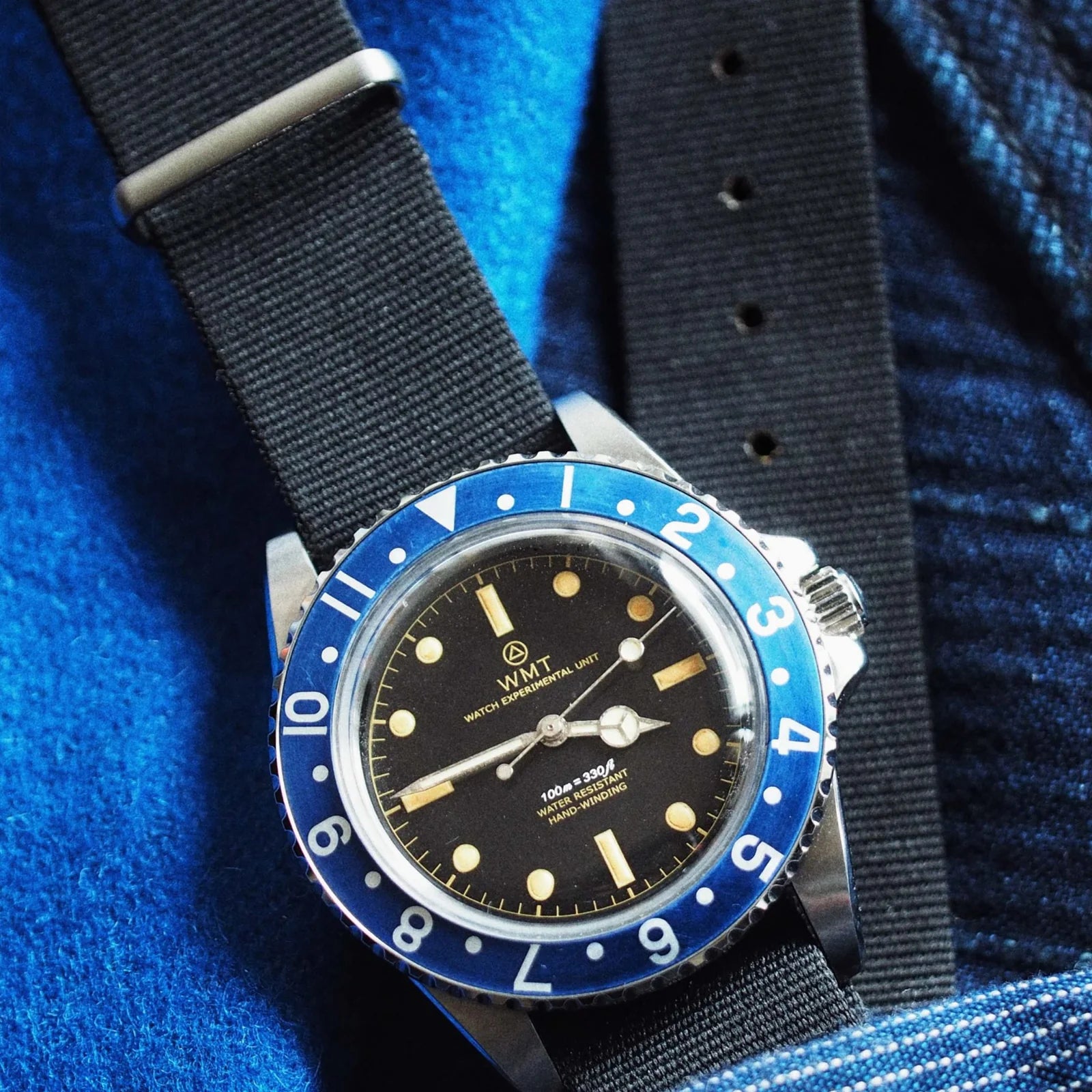 Sanford - Samurai Blue Special Edition (Aged)/ Metal Band + Nato Strap Set WMT-AB001 WMT