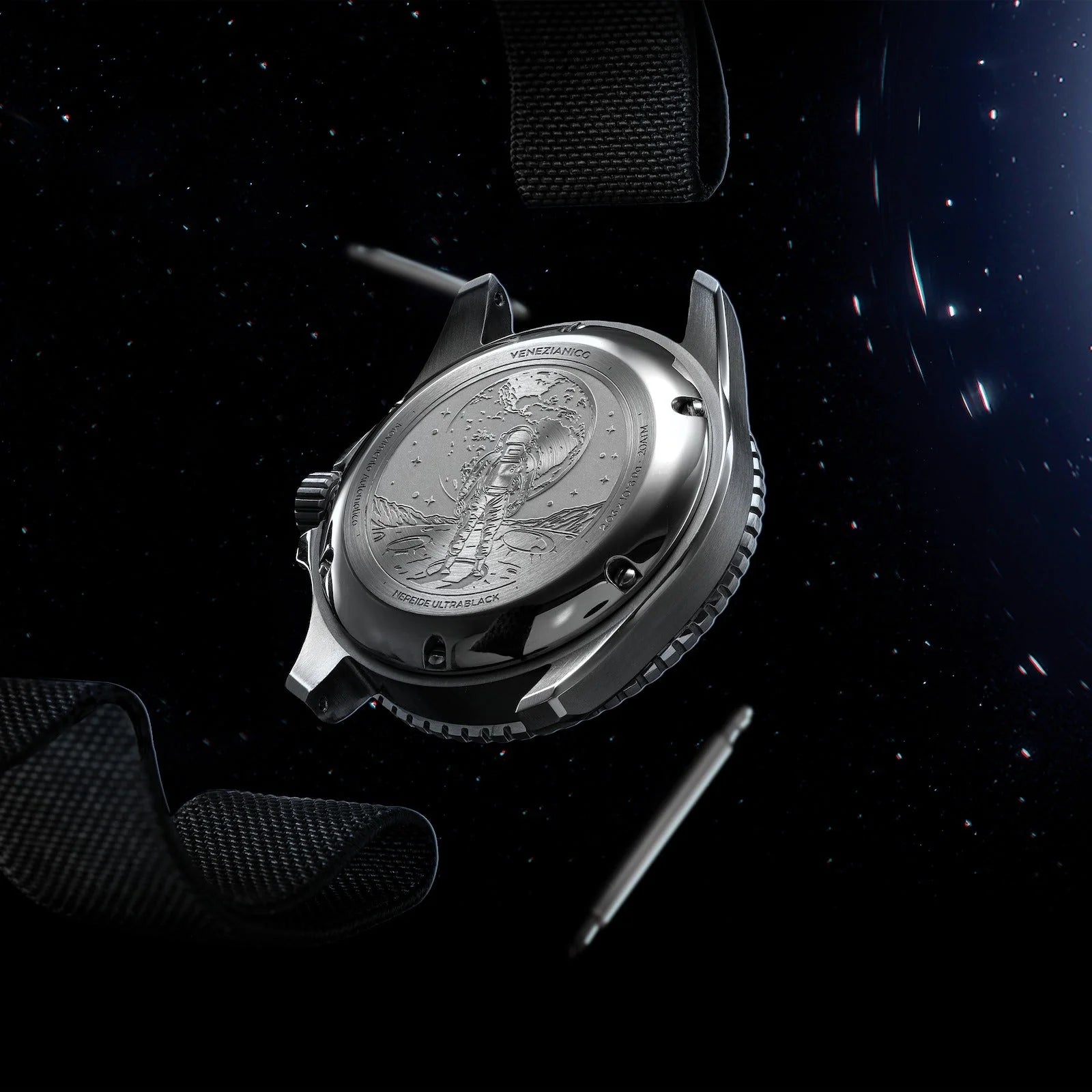 Nereide Ultrablack 42mm With Additional Metal Band 3921510AMB Venezianico