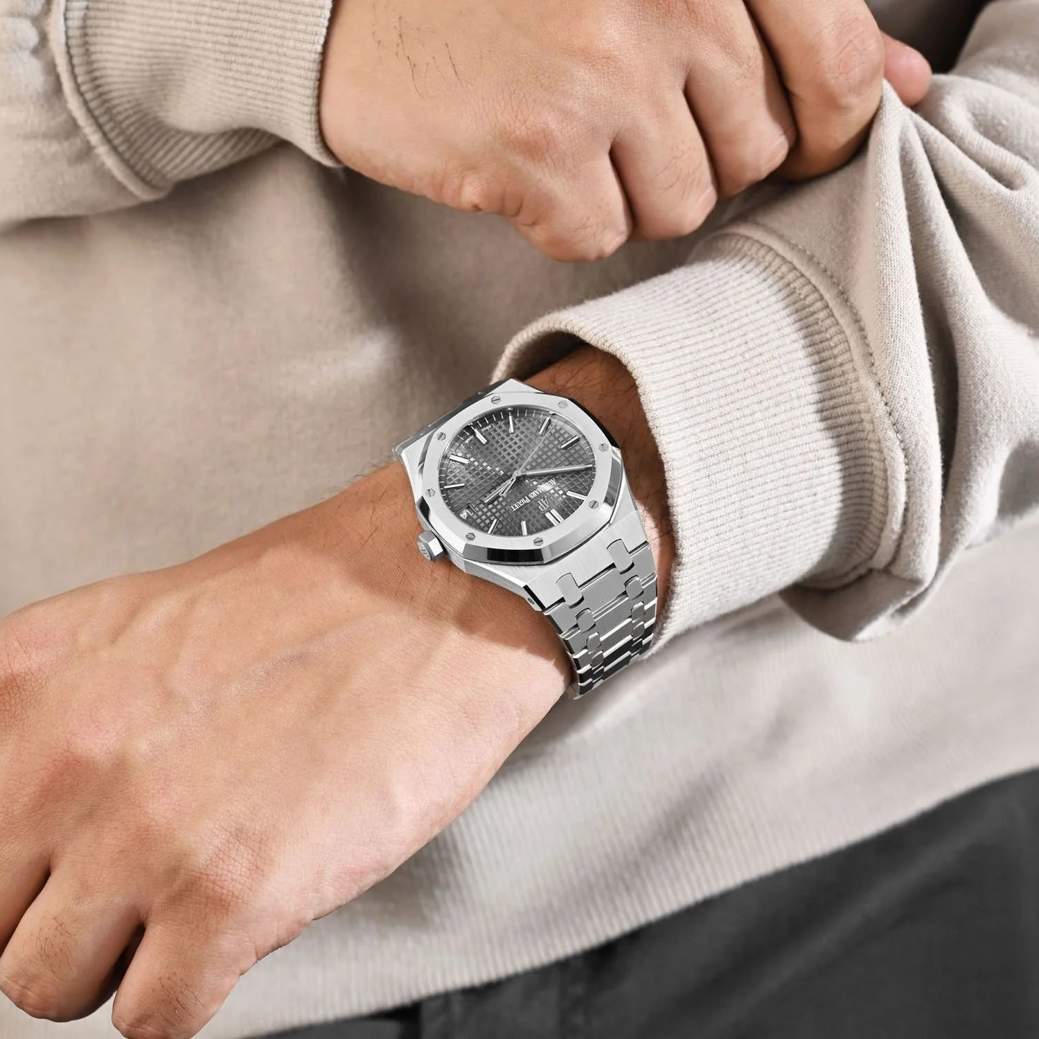 Audemars Piguet Royal Oak 15500St.Oo.1220St.02 Selfwinding 41Mm Slate Grey Dial Men’S Watch