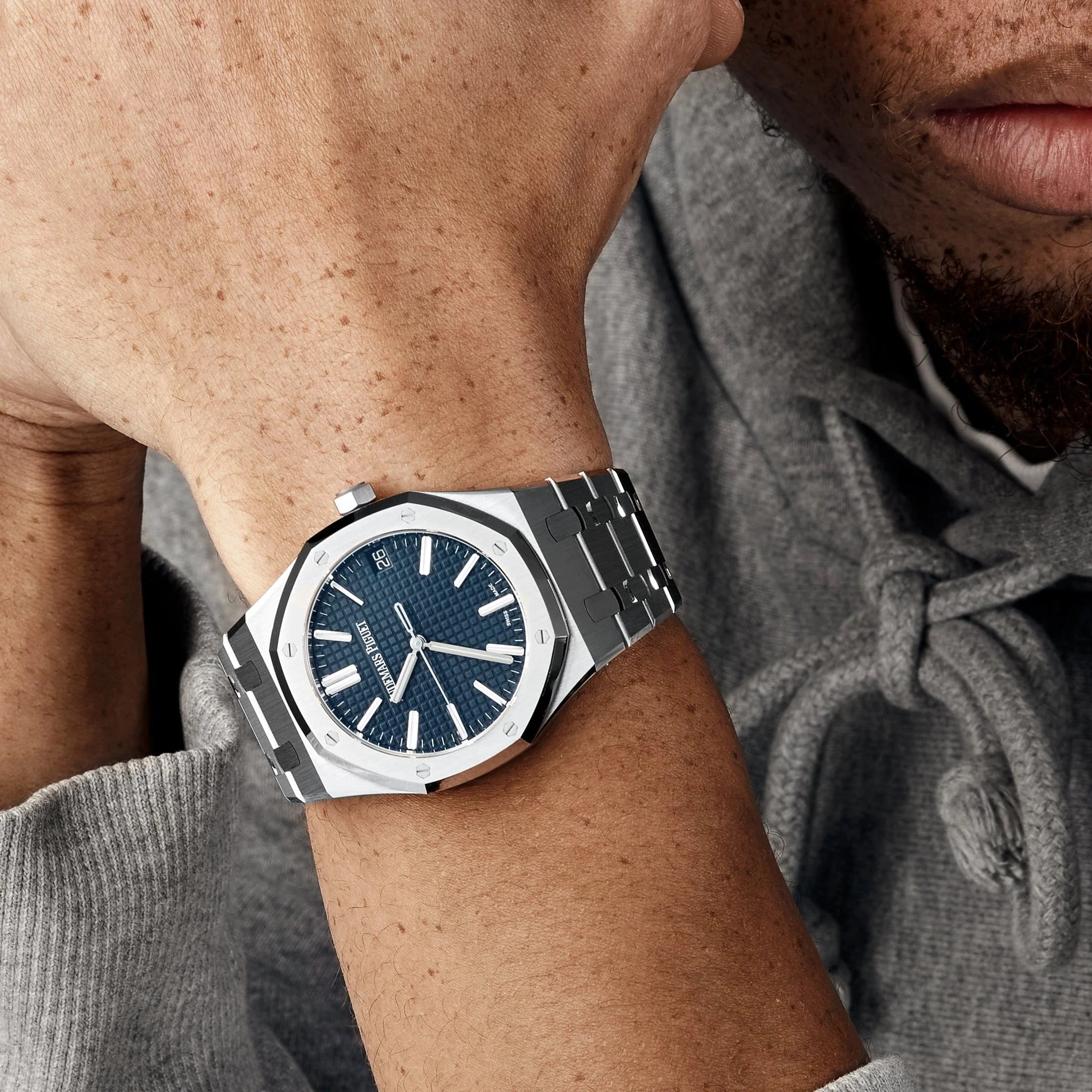 Audemars Piguet Royal Oak 15510ST.OO.1320ST.06 Stainless Steel 41mm Blue Dial Men’s Watch