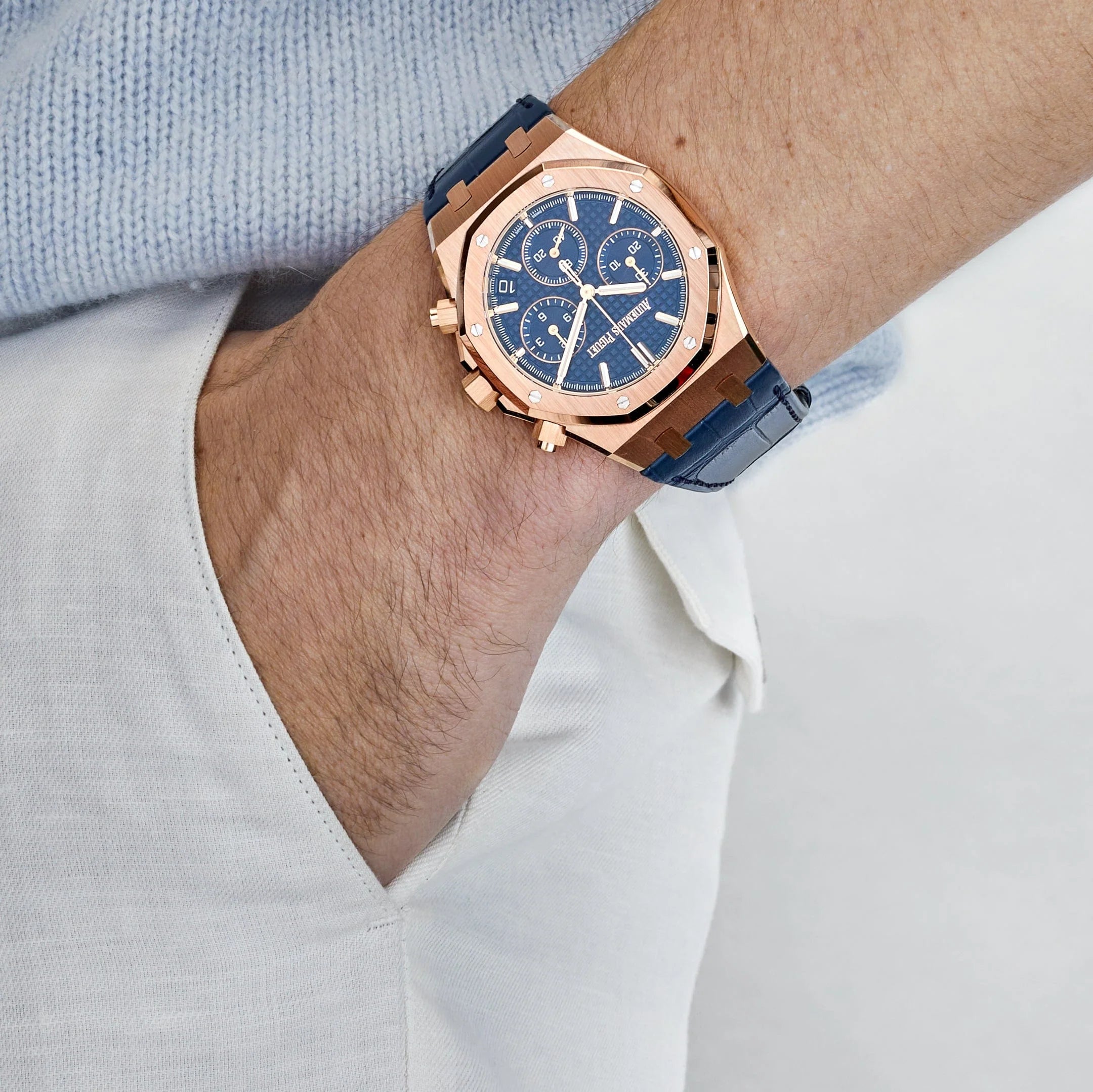 Audemars Piguet Royal Oak Selfwinding Chronograph 26240OR.OO.D315CR.01 “50Th Anniversary” 41Mm Rose Gold Men’S Watch