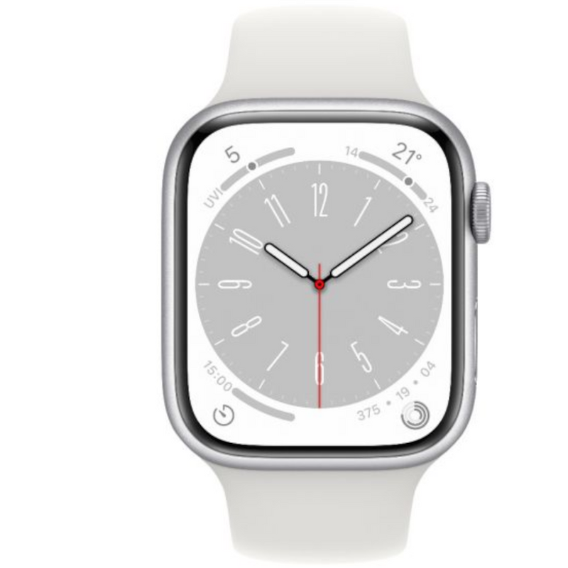 Apple Watch - Series 8 GPS 41mm Aluminium Case with Sport Band - Azzam Watches 