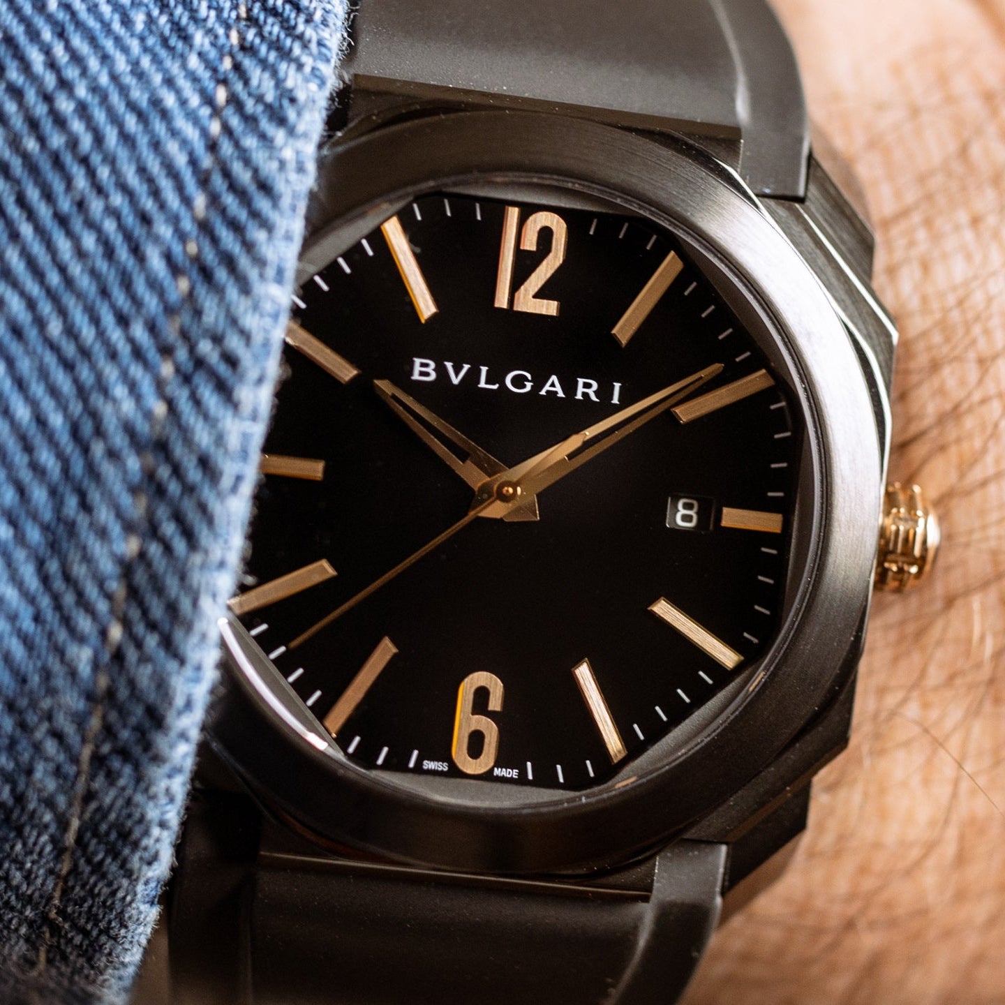 Bvlgari Octo 41Mm Black Steel Men’S Watch Ref. 102581