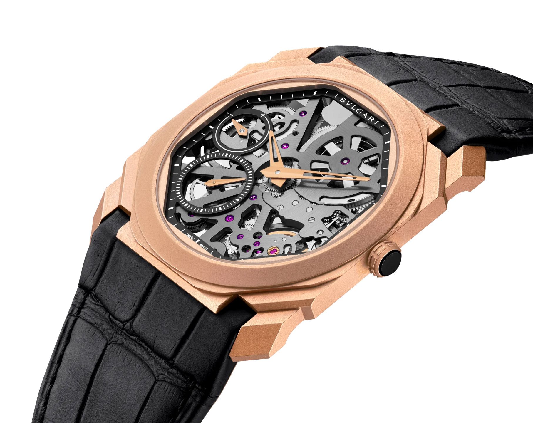 Bvlgari Octo Finissimo Extra Thin 40Mm 18Kt Rose Gold Men’S Watch