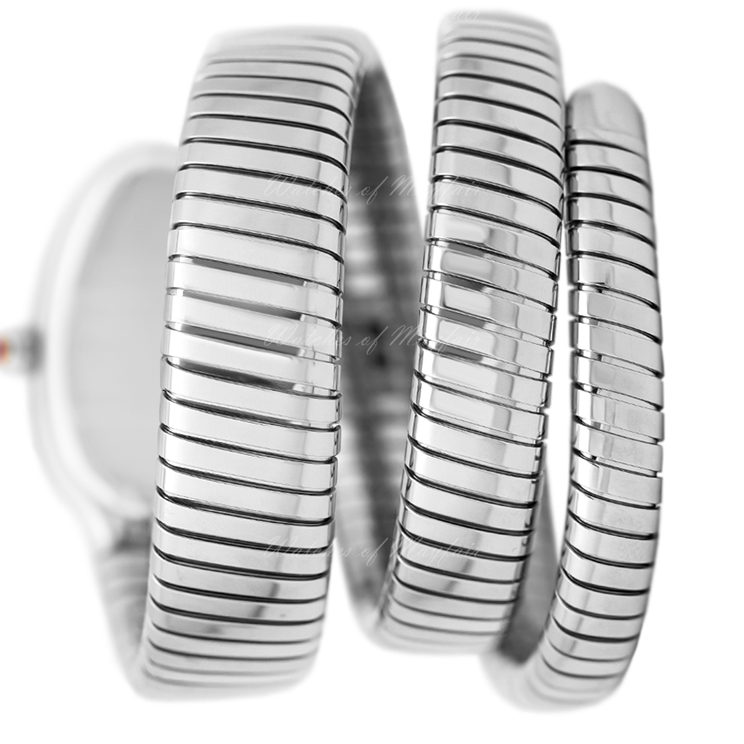 Bvlgari Serpenti Tubogas Stainless Steel 35Mm Ladies Watch Ref. 102441 Sp35Bdsds.2T