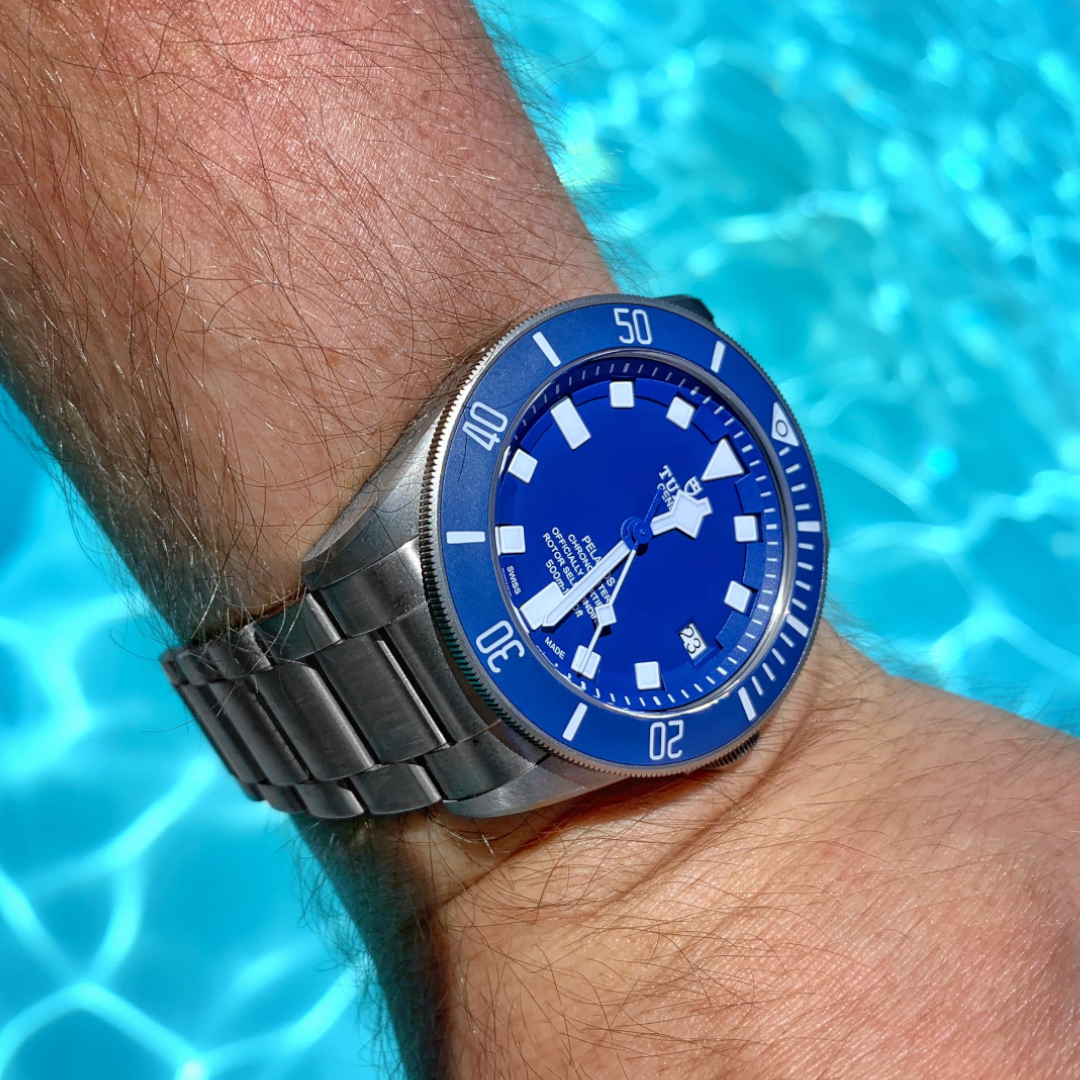 Tudor Pelagos Blue Dial – Titanium – 42mm – 2023 – New – With Extra Rubber Strap – Full Set - Azzam Watches 