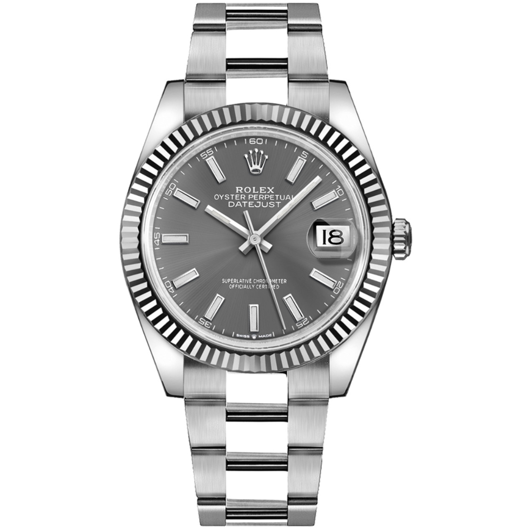 Rolex Datejust 41 126334-0013 Oystersteel-White Gold Slate Dial 41mm Men’S Watch