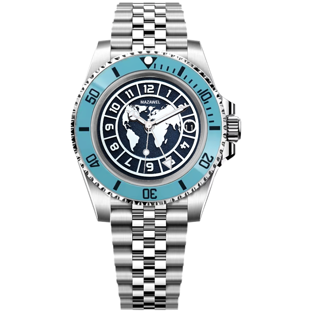 Customized 41mm GMT Watch: Premium 904L Steel Japanese Precision