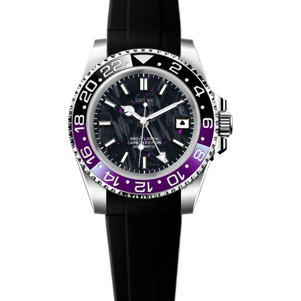 Customized 41mm GMT Watch: Premium 904L Steel Japanese Precision