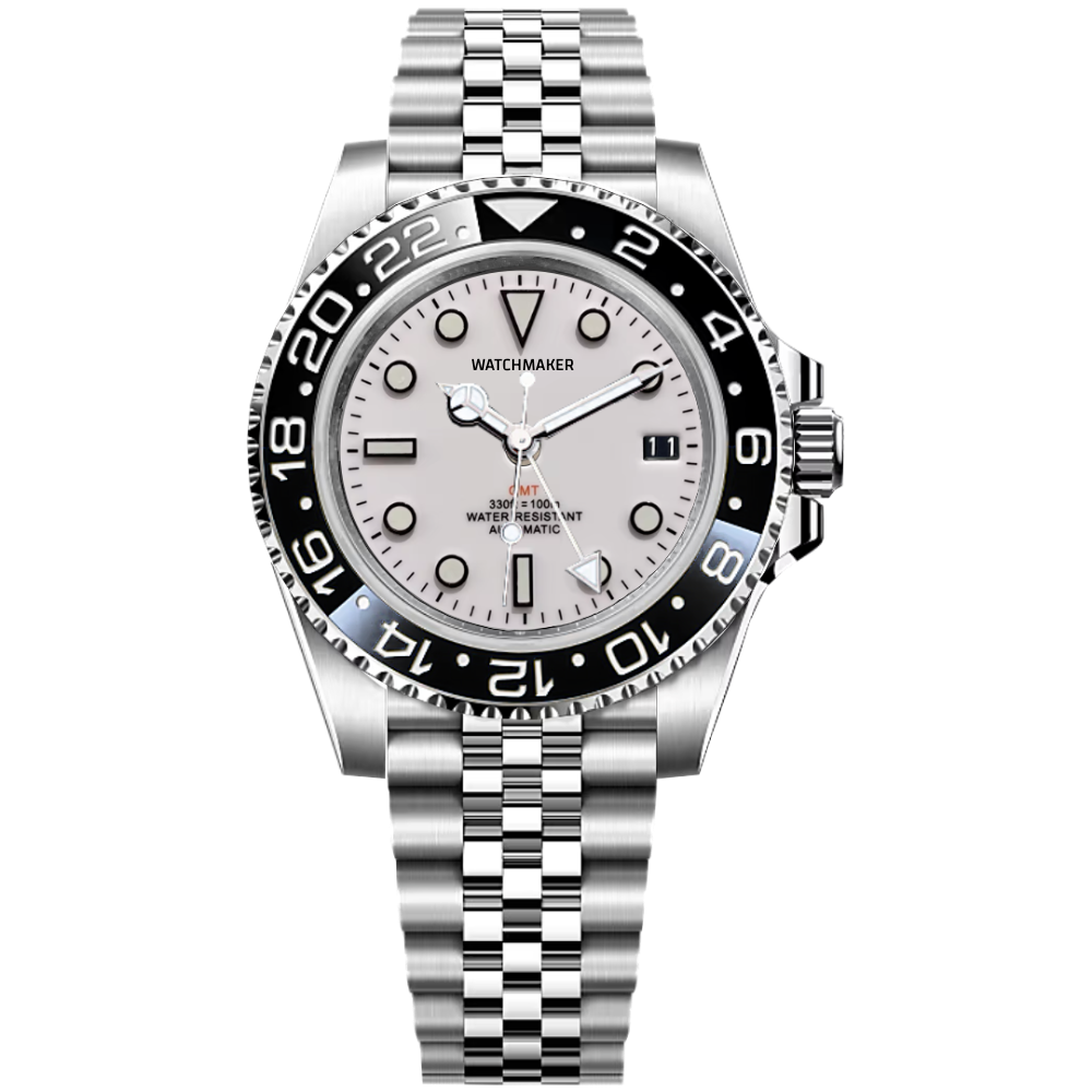 Customized 41mm GMT Watch: Premium 904L Steel Japanese Precision
