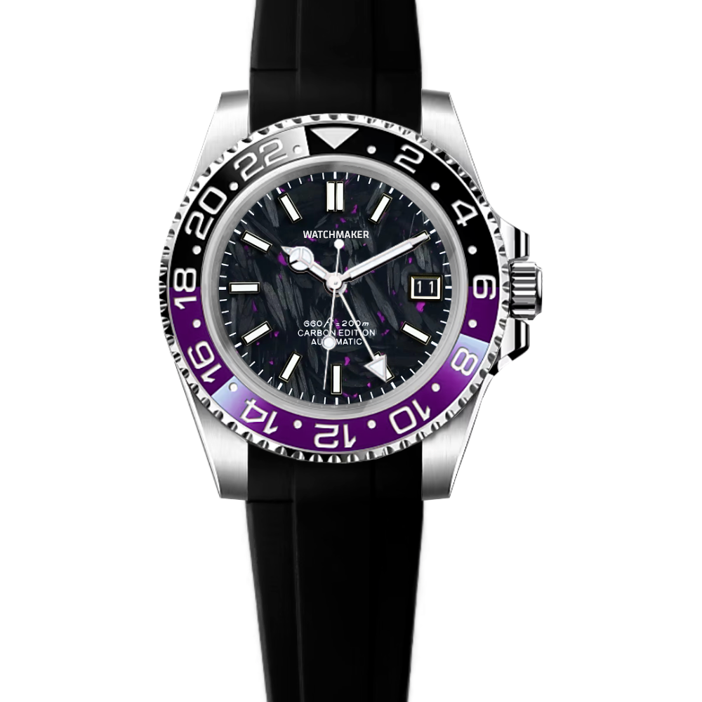 Customized 41mm GMT Watch: Premium 904L Steel Japanese Precision