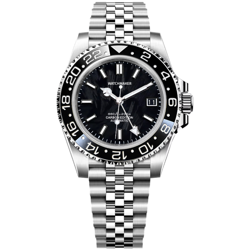 Customized 41mm GMT Watch: Premium 904L Steel Japanese Precision