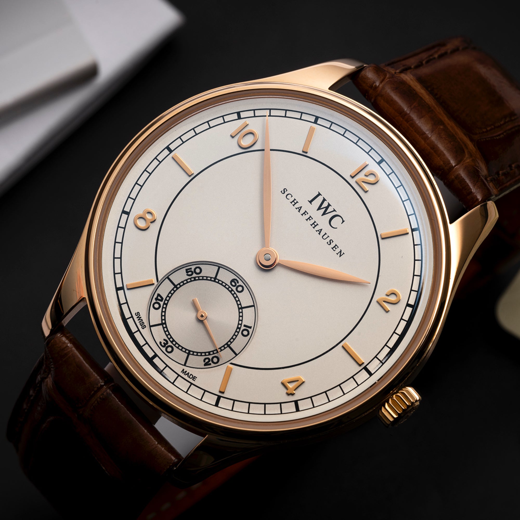 IWC Portuguese IW545409 Automatic Brown Leather White Dial