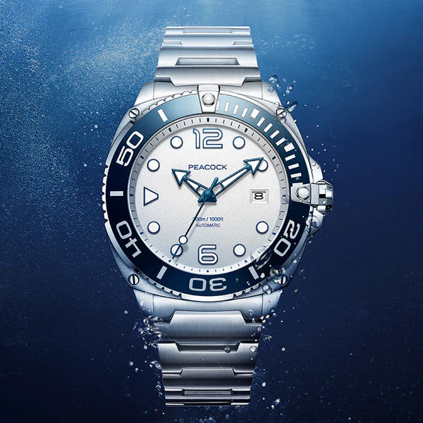 PEACOCK Just Dive Automatic Waterproof Watch Peacock