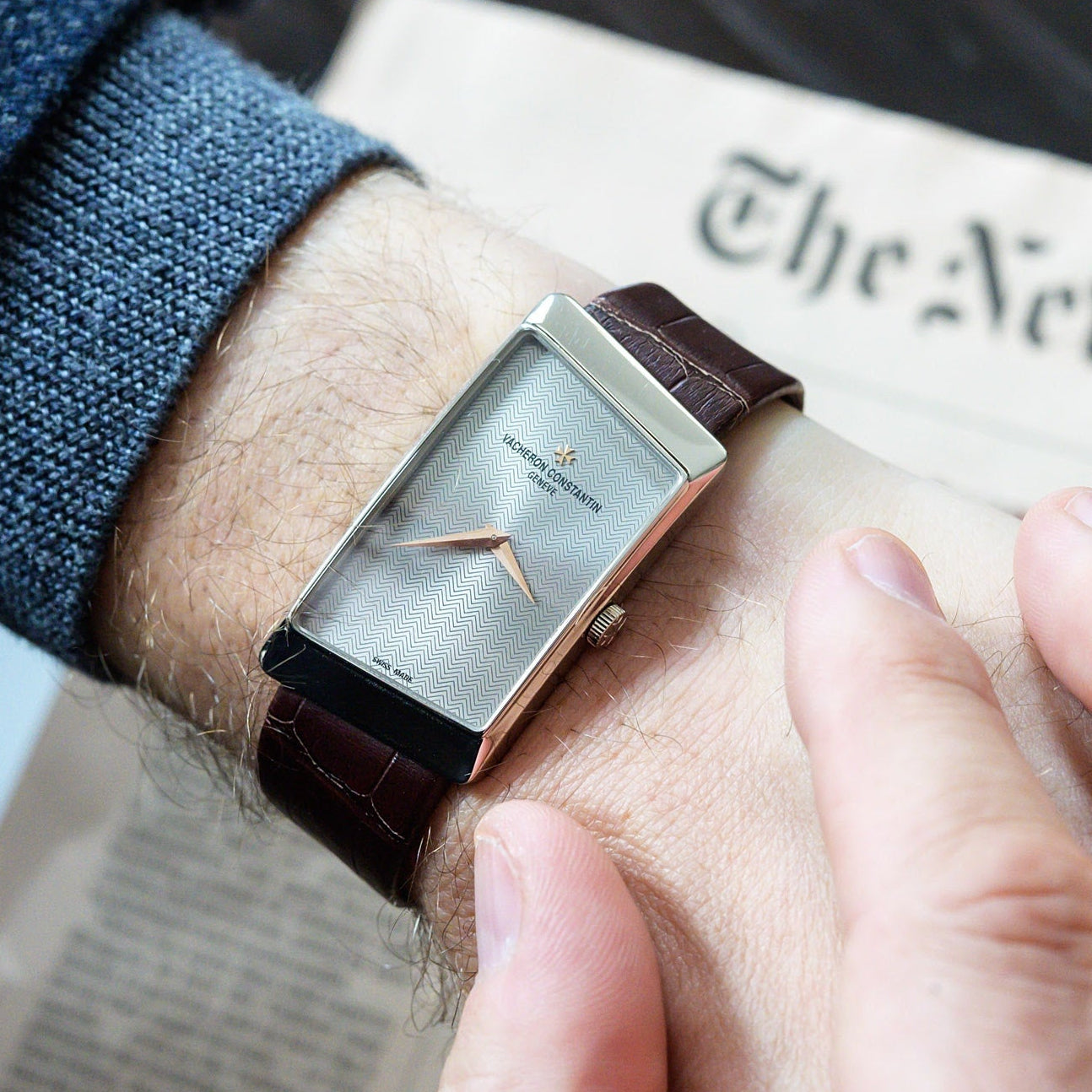 Vacheron Constantin 1972 Prestige 18Kt White Gold 25Mm X 50Mm Unisex Watch