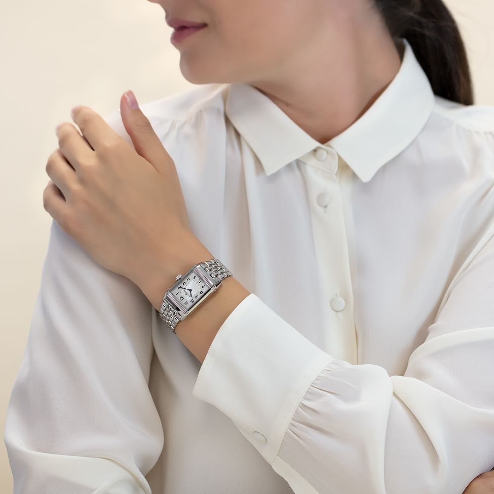 Jaeger Lecoultre Reverso Classic Medium Duetto Stainless Steel 40Mm Men’S Watch