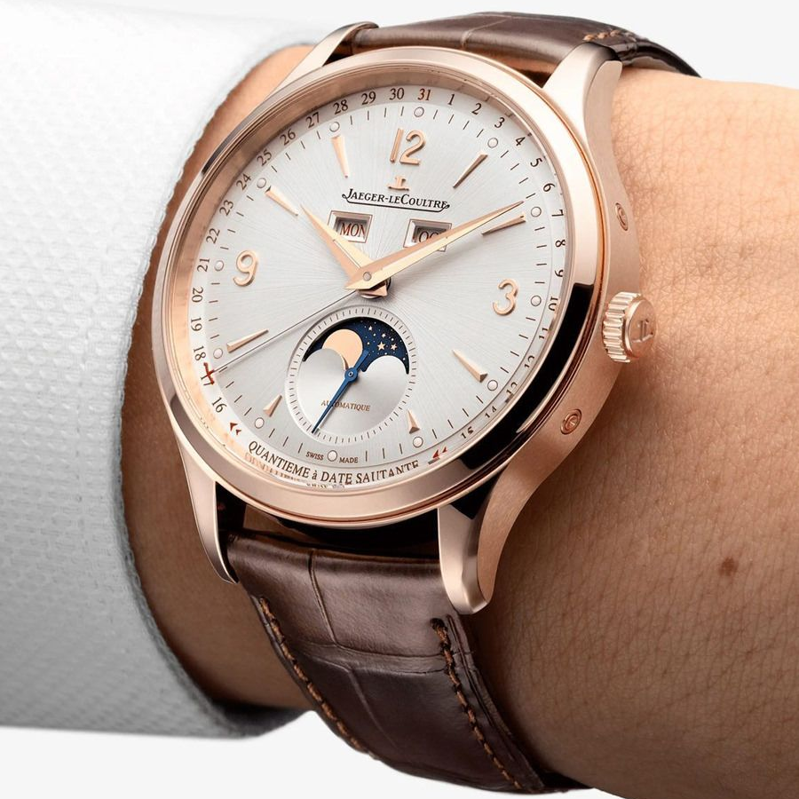 Master Control 40 mm Automatic Pink Gold Calendar Moon Phase Watch Jaeger-LeCoultre