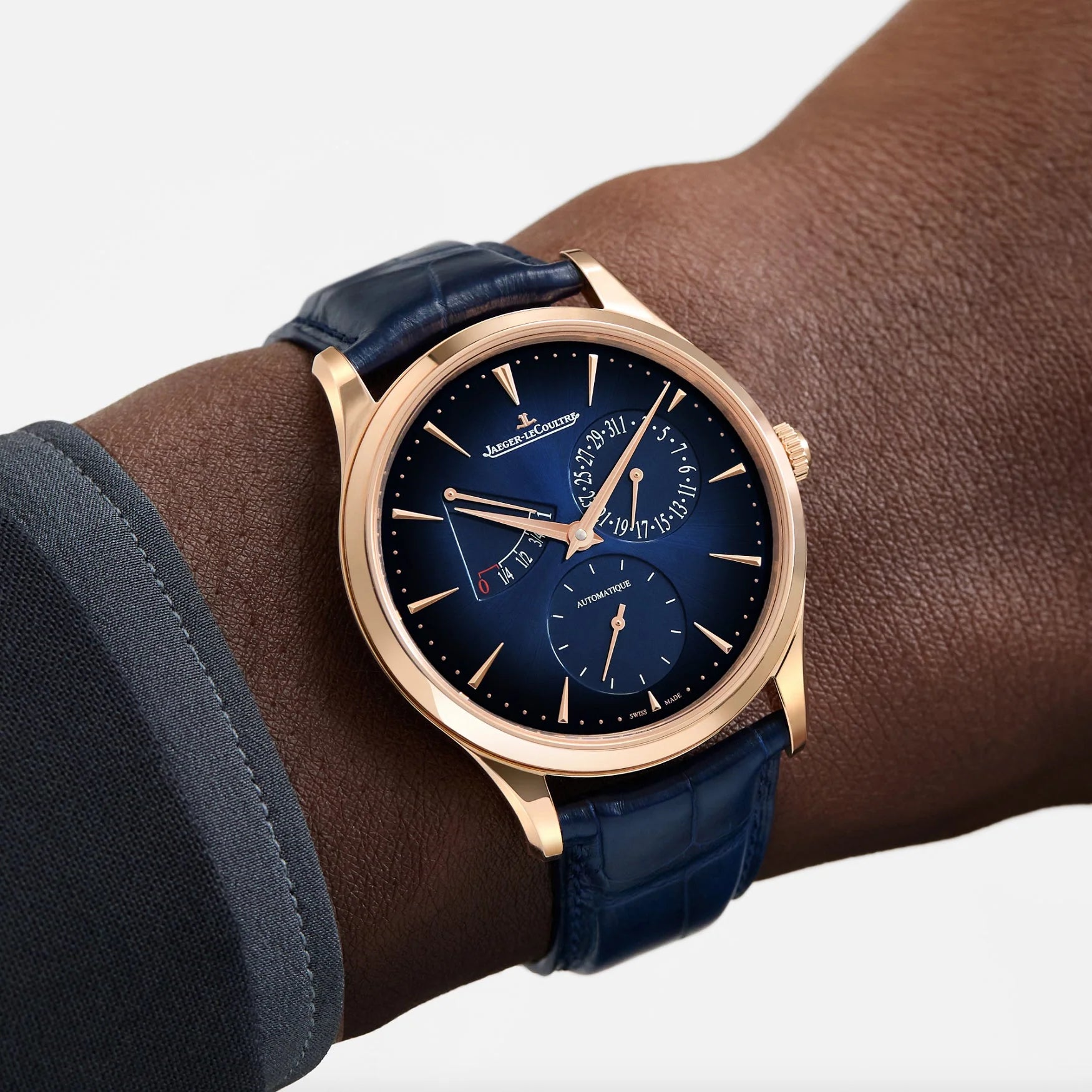Master Ultra Thin 39 mm Automatic Pink Gold Power Reserve Ultra Thin Watch Jaeger-LeCoultre