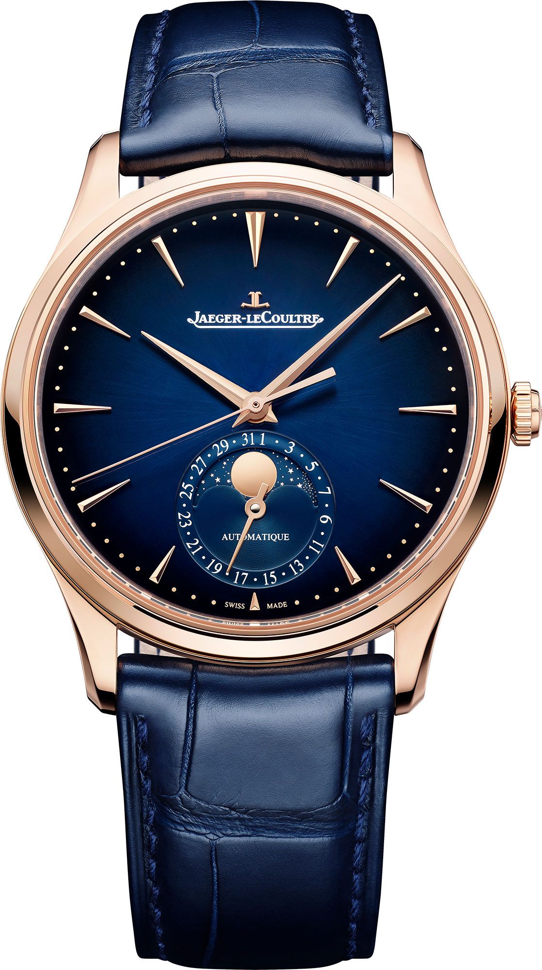 Master Ultra Thin 39 mm Automatic Pink Gold Ultra Thin Moon Phase Watch Jaeger-LeCoultre