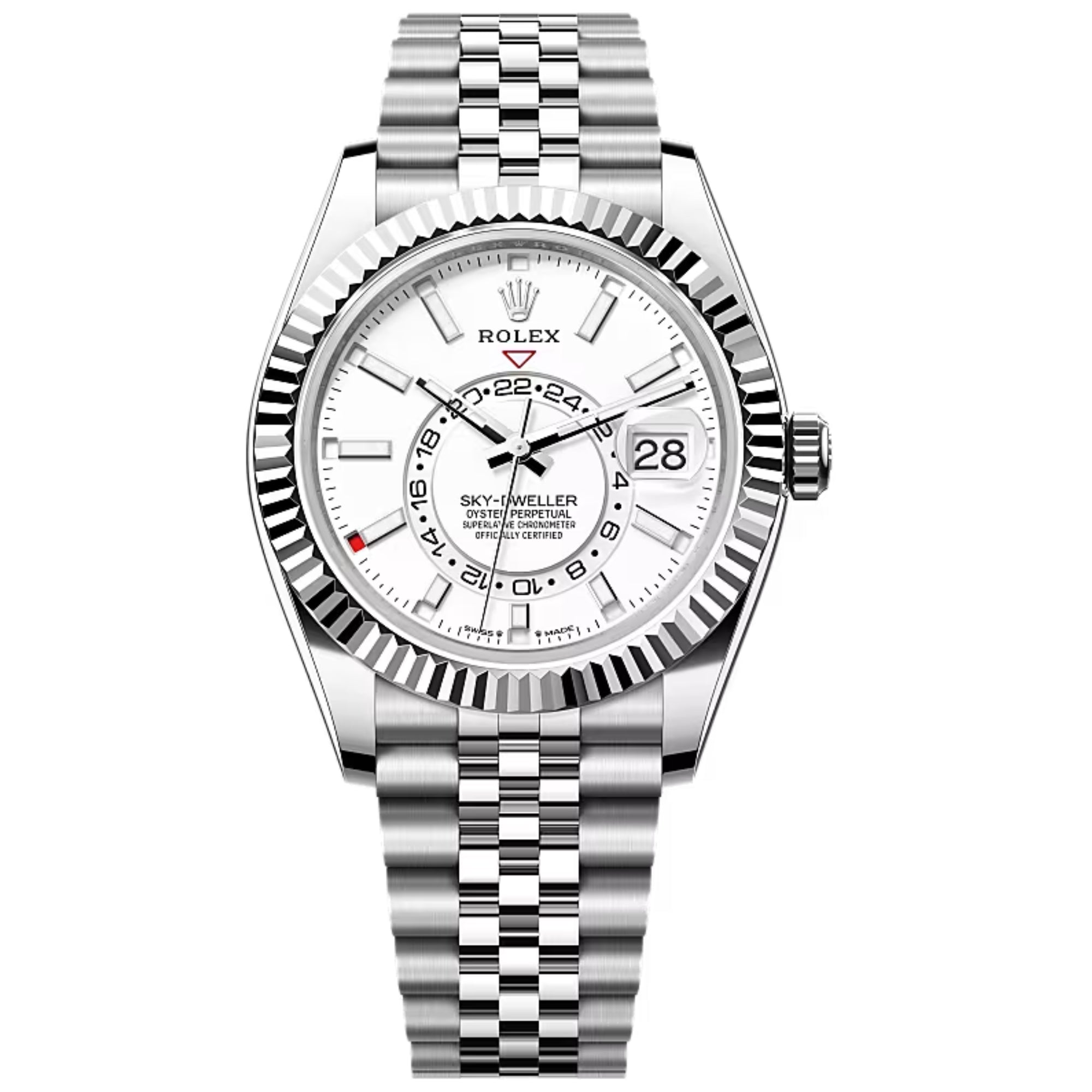 Rolex Sky Dweller 326934 Wh White Index 42Mm 18Kt White Gold Men’S Watch