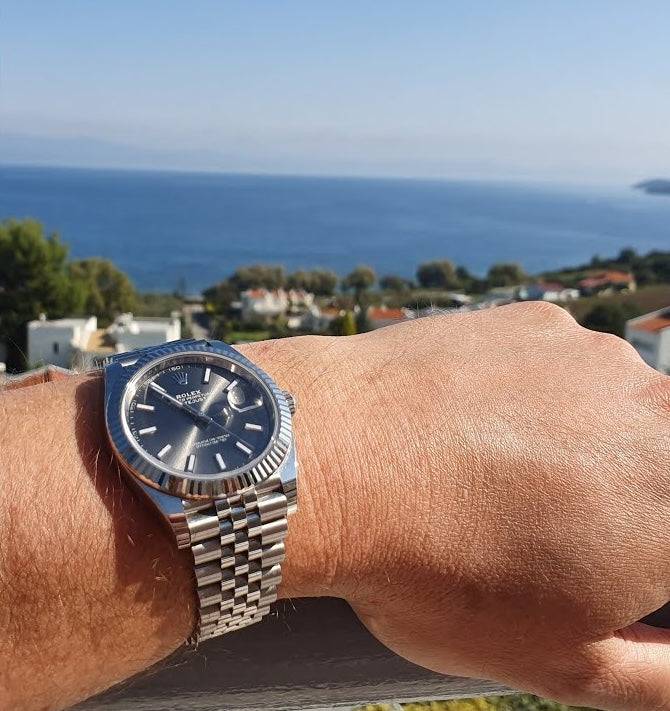 Rolex Datejust 41 126334-0013 Oystersteel-White Gold Slate Dial 41mm Men’S Watch