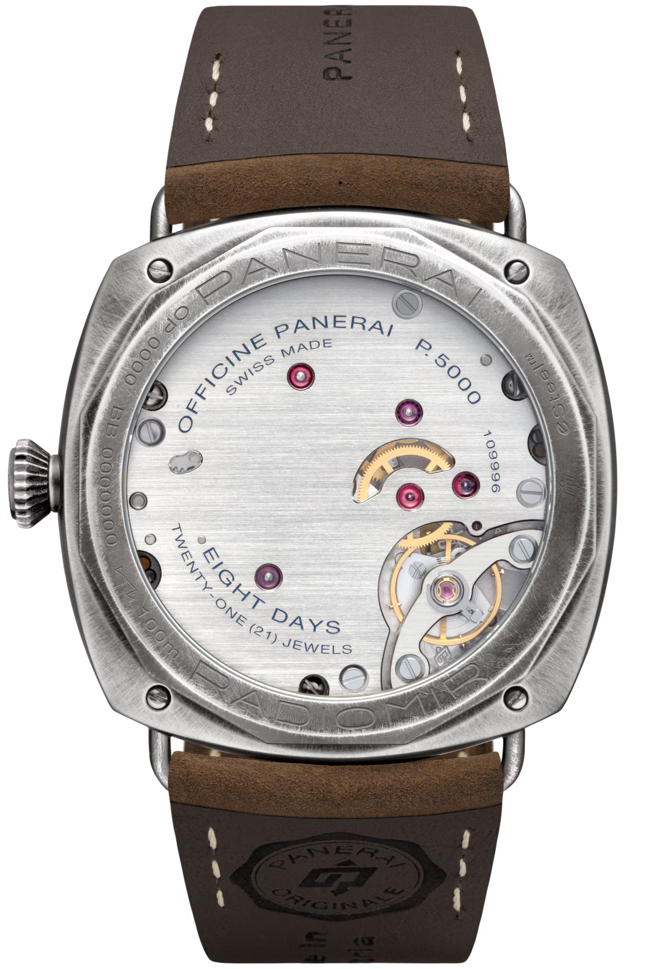 Radiomir California 8 Giorni 45mm, Steel with PVD coating PAM01349