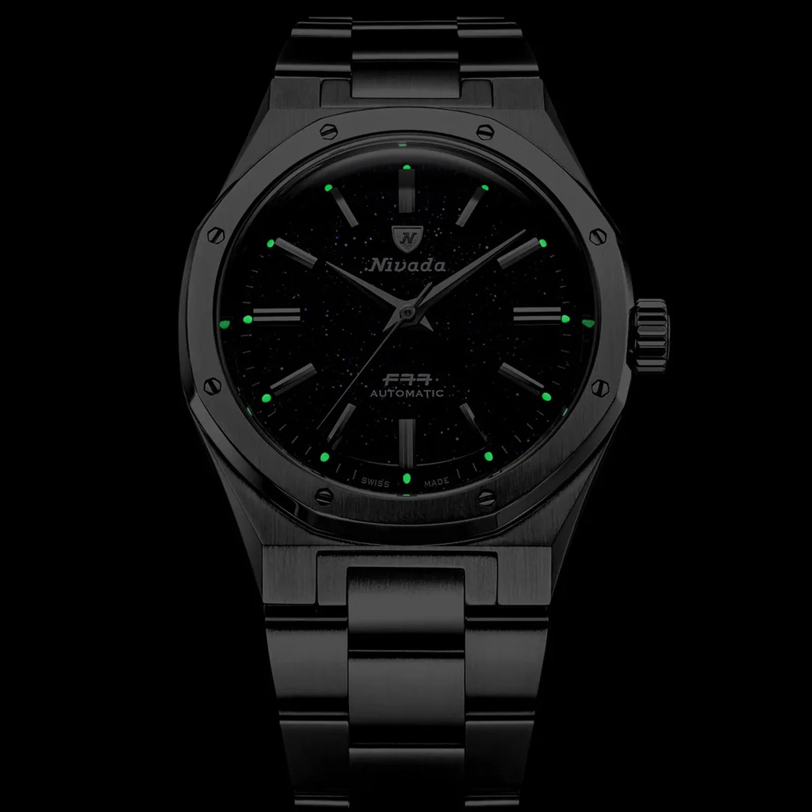 F77 SST Dark Blue Aventurine MK2 - 38mm 68047A Nivada Grenchen