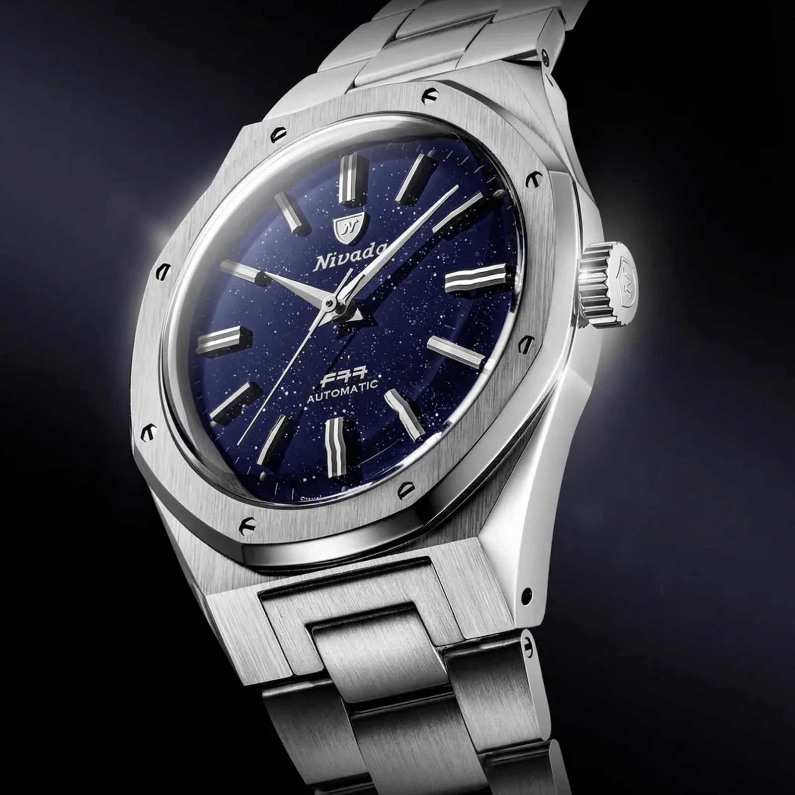 F77 SST Dark Blue Aventurine MK2 - 38mm 68047A Nivada Grenchen