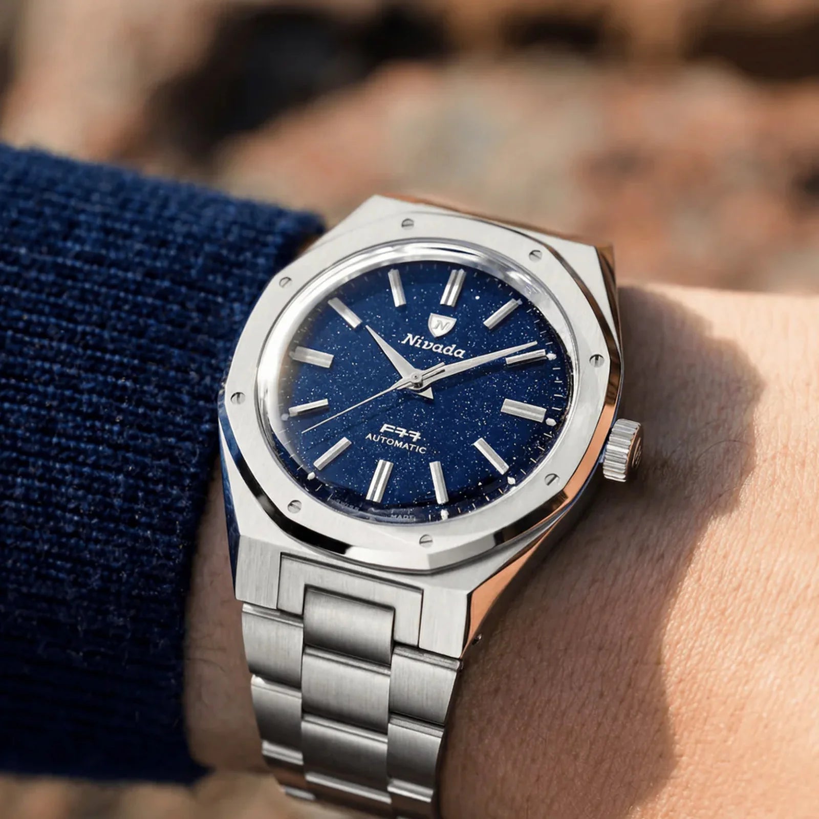 F77 SST Dark Blue Aventurine MK2 - 38mm 68047A Nivada Grenchen