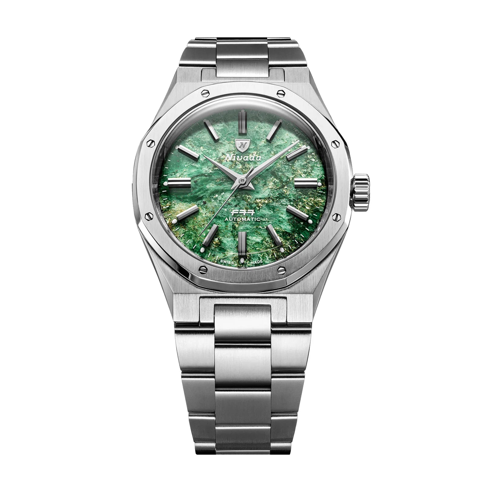 F77 SST Green Aventurine MK2 - 38mm 68053A Nivada Grenchen