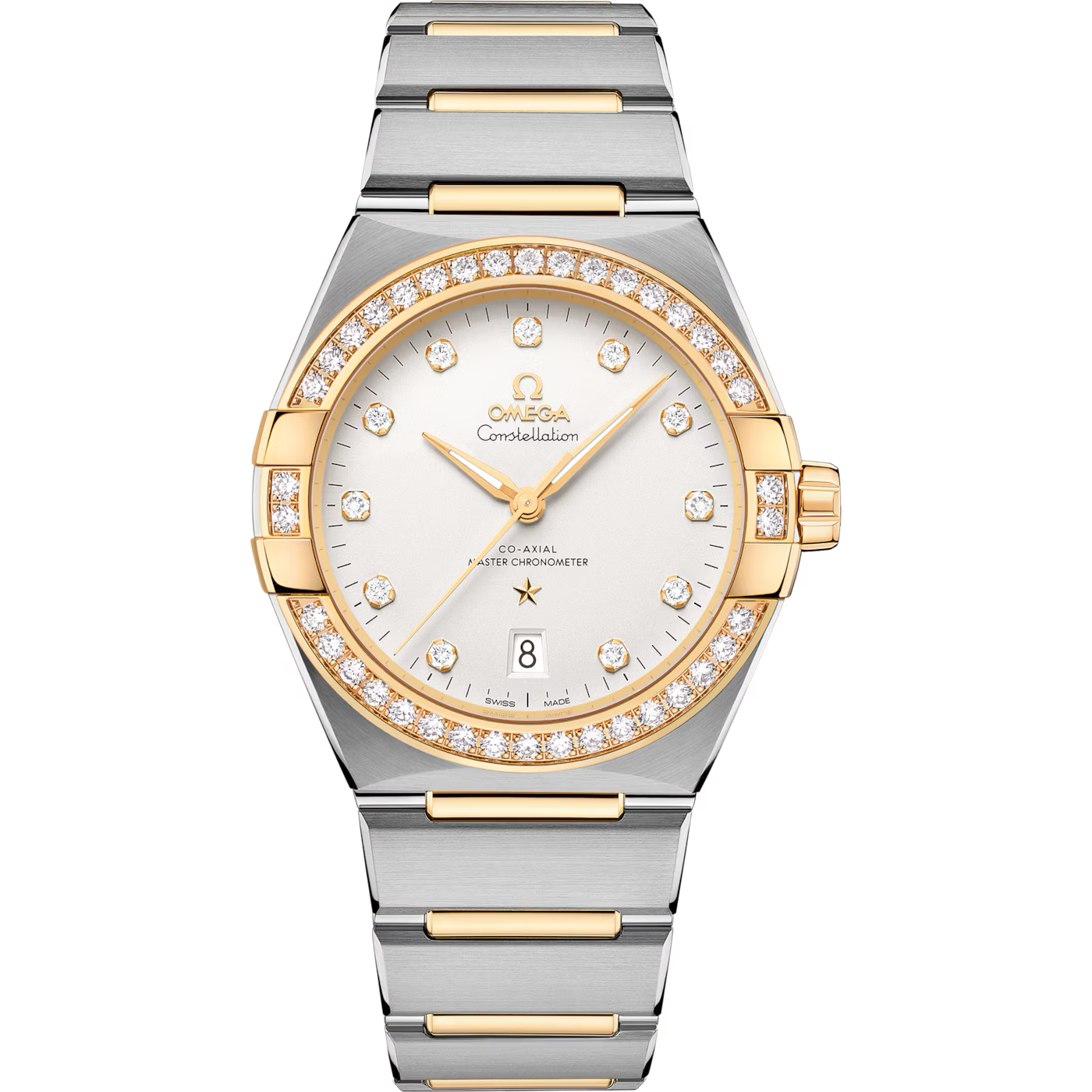 Omega Constellation 39 mm, yellow gold on steel