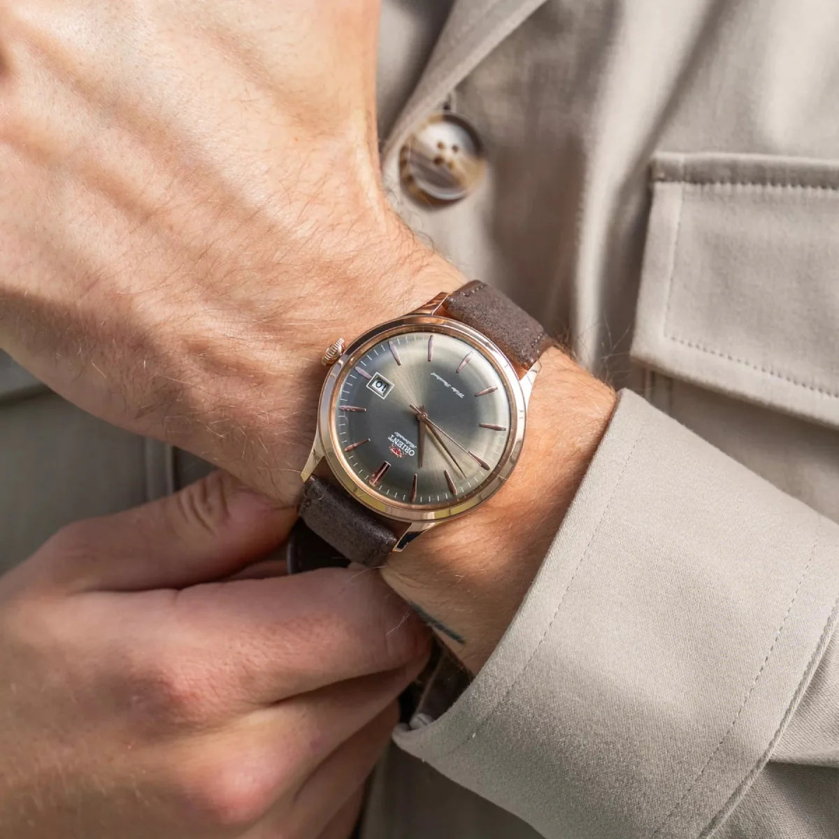 ORIENT MEN'S CLASSIC AUTOMATIC BAMBINO 42MM WATCH