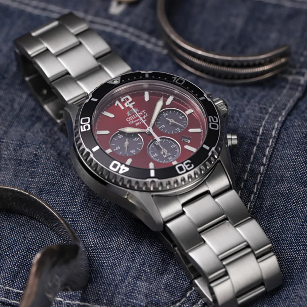 ORIENT SPORTS MAKO CHRONO SOLAR GENTS WATCH