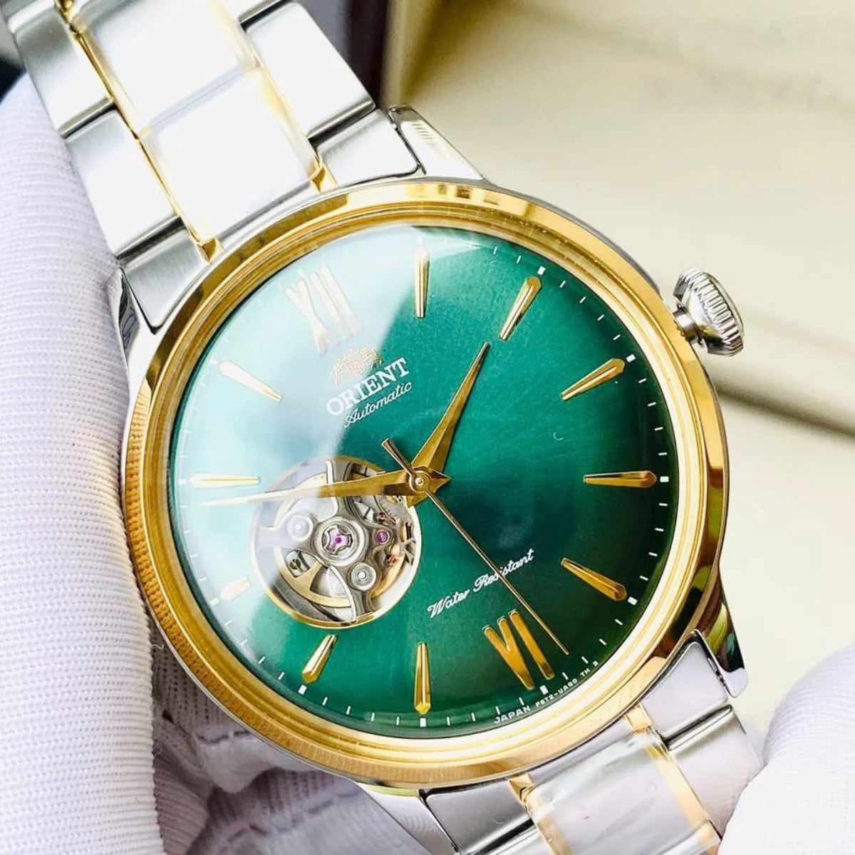 ORIENT MEN'S CLASSIC AUTOMATIC SEMI SKELETON WATCH