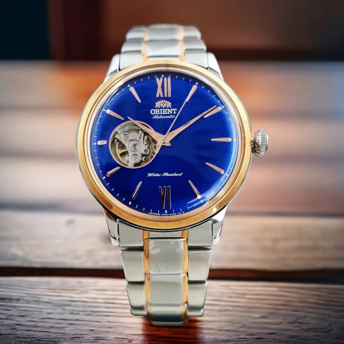 ORIENT MEN'S CLASSIC AUTOMATIC SEMI SKELETON WATCH