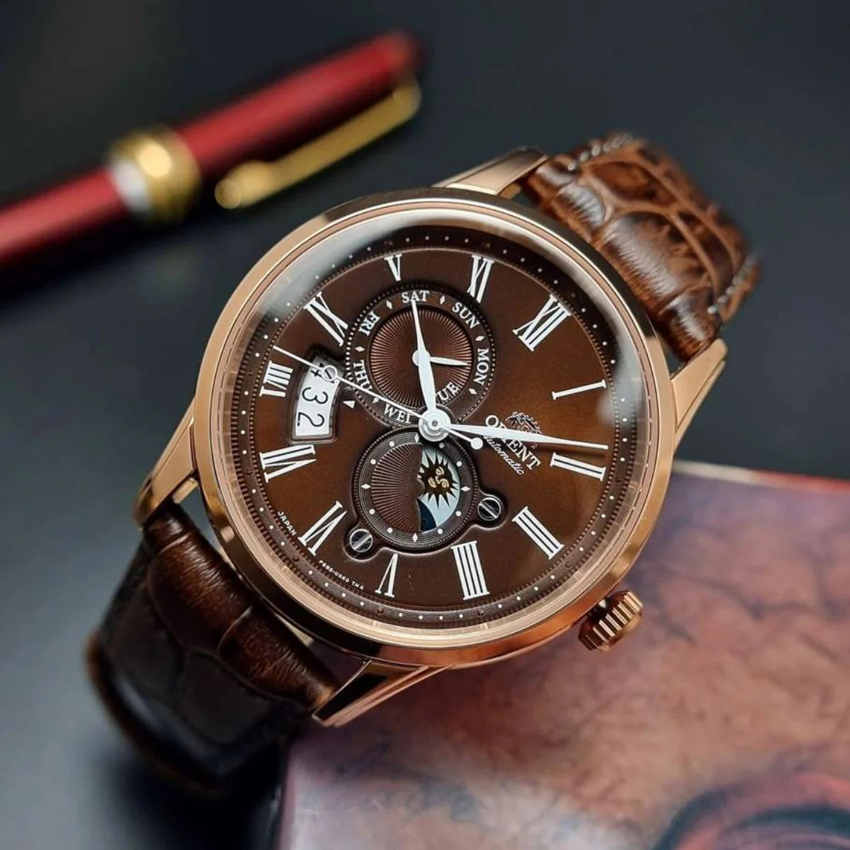 ORIENT MEN'S CLASSIC AUTOMATIC SUN AND MOON 2021 WATCH