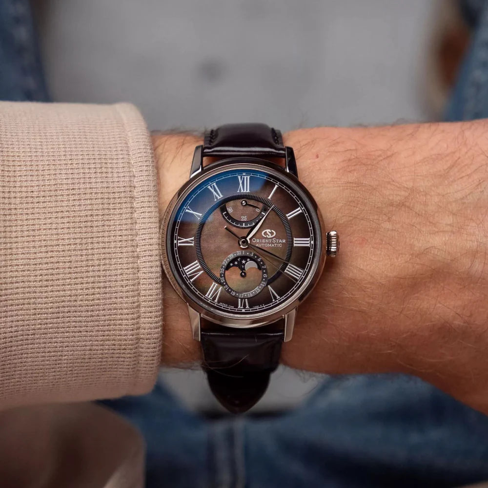 ORIENT STAR MEN'S CLASSIC MOON PHASE LAKE TAZAWA LIMITED EDITION WATCH