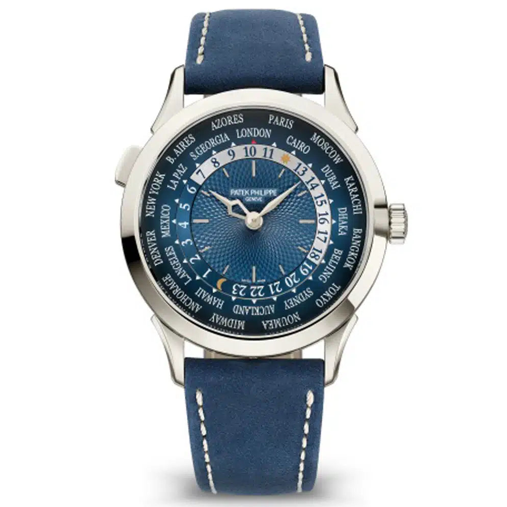 Patek Philippe Complications 5230P-001 Blue Dial World Time 38.5Mm Platinum