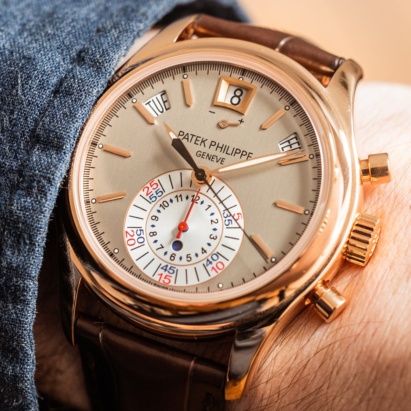 Patek Philippe Complications 5960R-001 Annual Calendar Chronograph 18Kt Rose Gold Men’S Watch